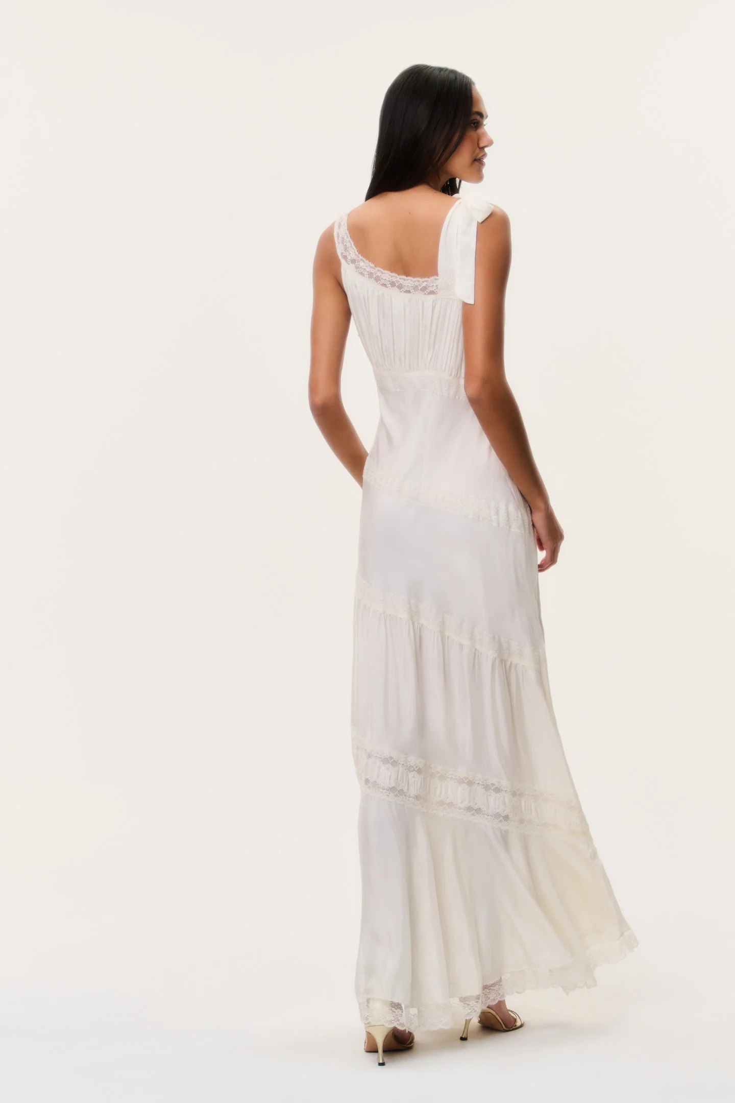 Andresy Silk Asymmetrical Maxi Dress - Image 5