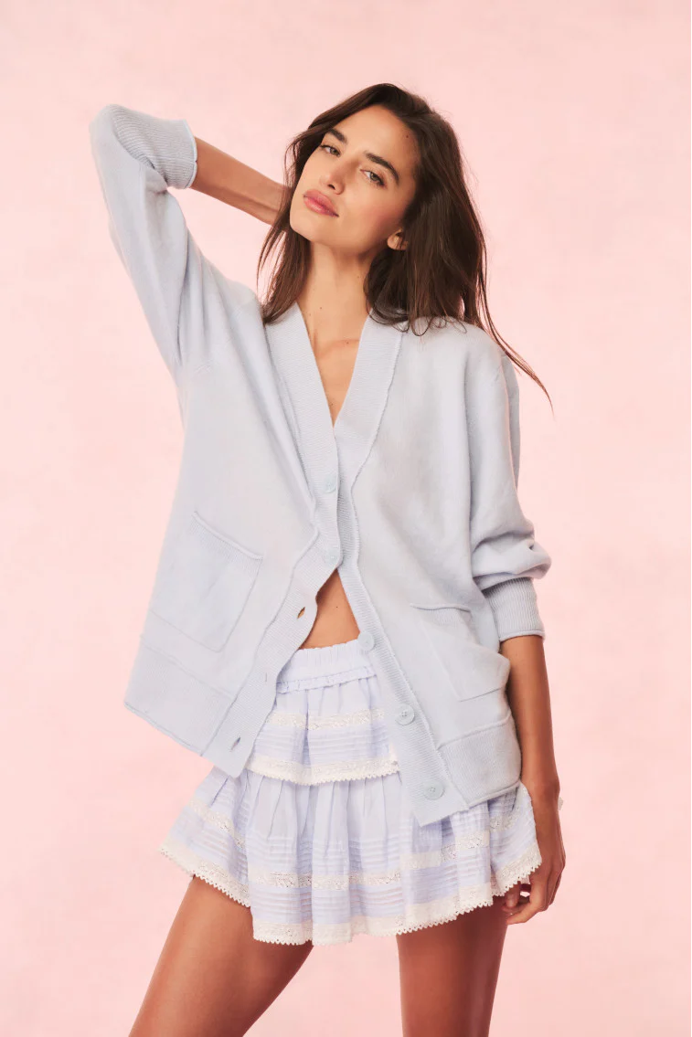 Applene Cashmere Cardigan - SEAGLASS BLUE - Image 2