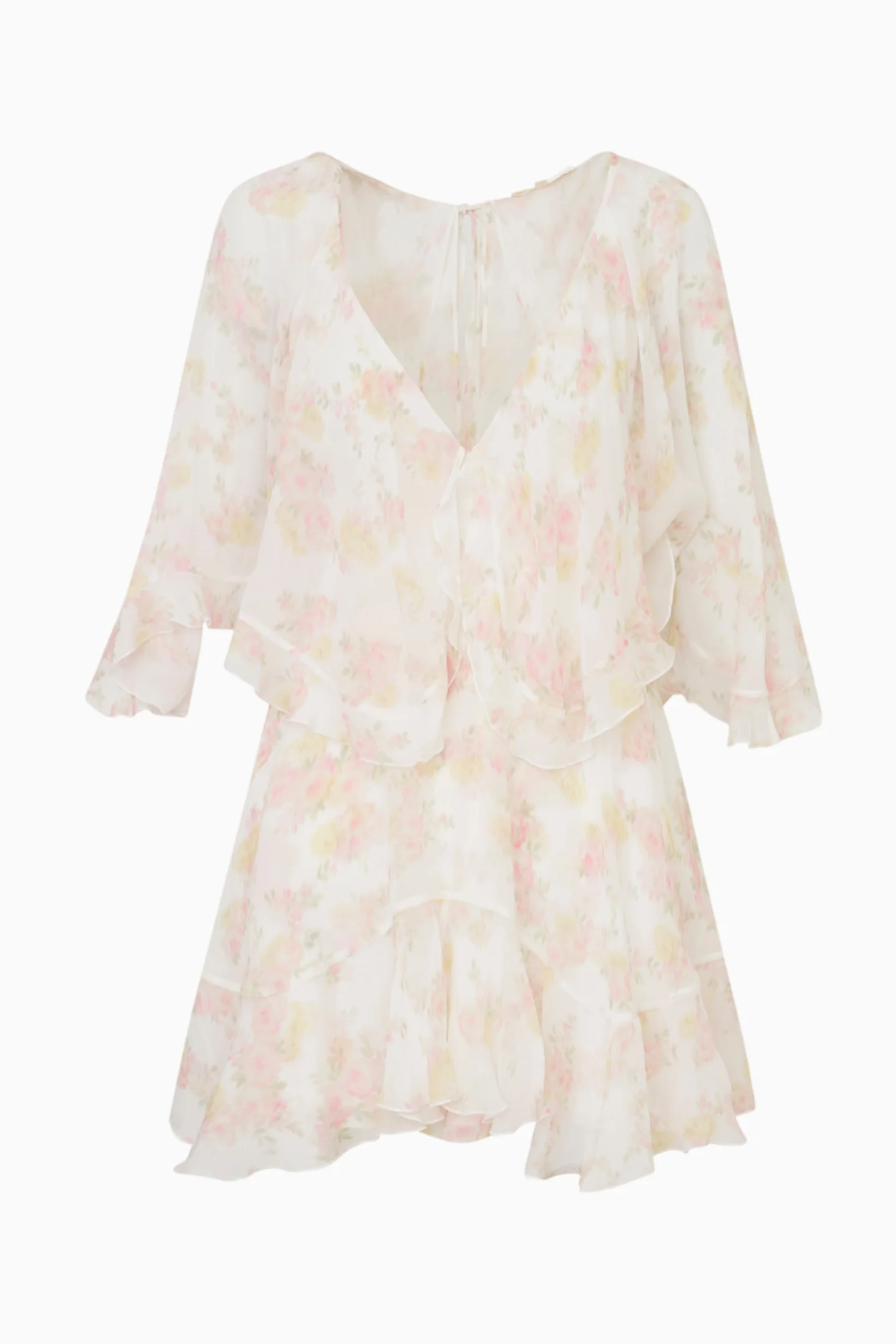Avaline Floral Chiffon Mini Dress - Image 6