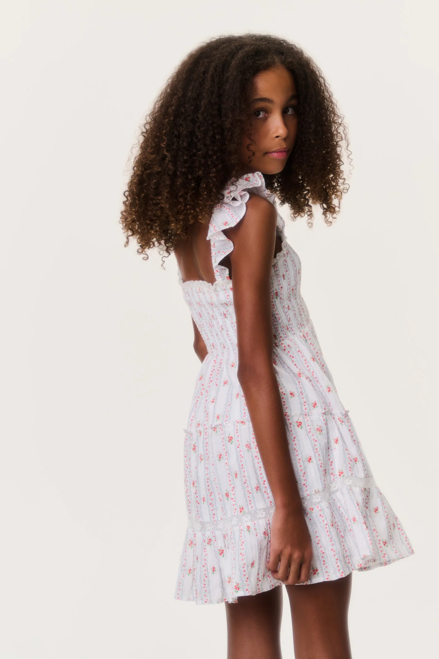 Tween Cherry Stripe Avenora Dress - Image 4