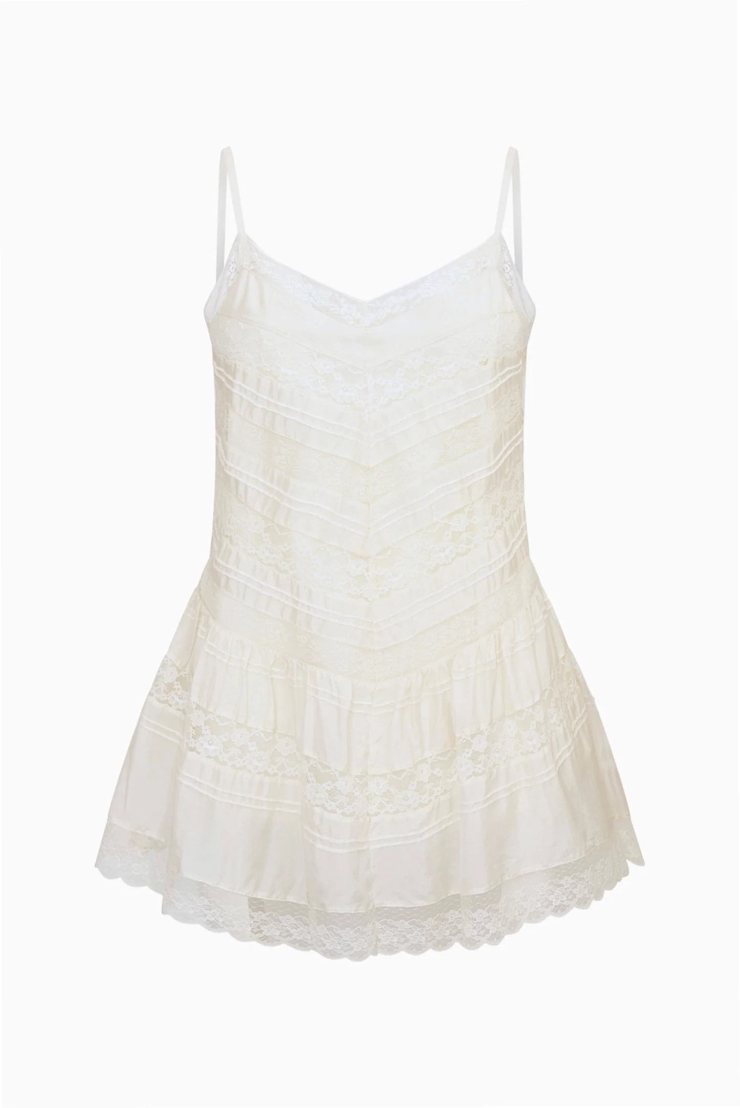Bessette Silk Lace Mini Dress - Image 6