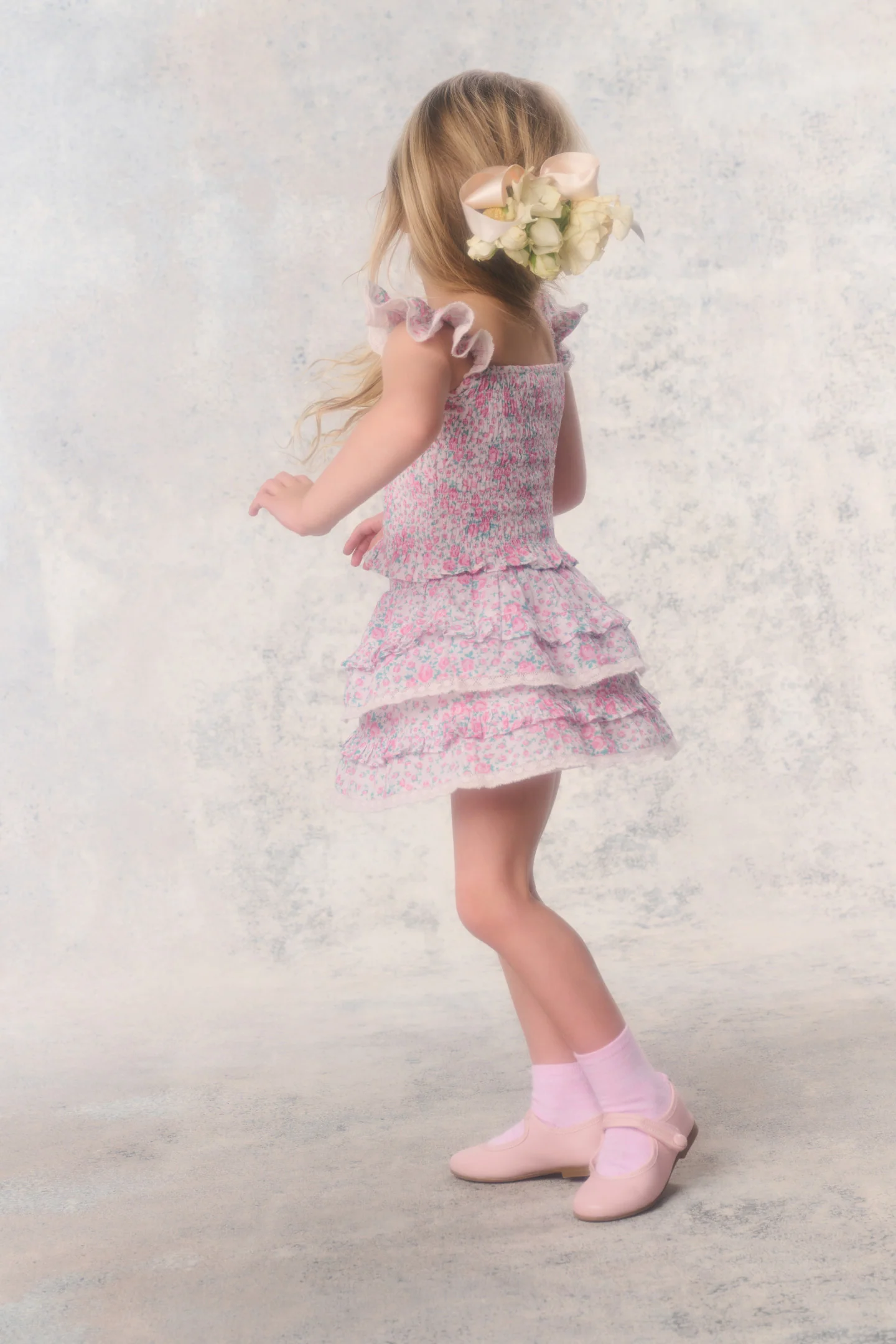 Little Girls Re-Edition Billie Floral Skirt - Image 2