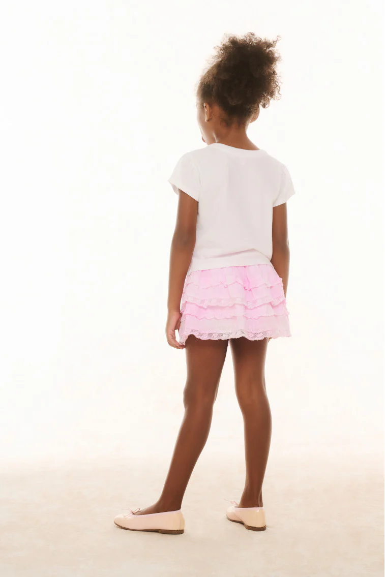 Girls Heritage Billie Skirt - PEONY PINK - Image 4