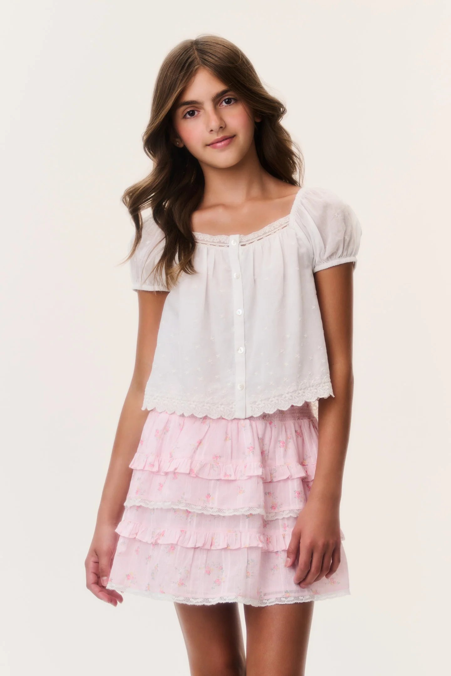 Tween Ditsy Floral Billie Skirt - Image 8