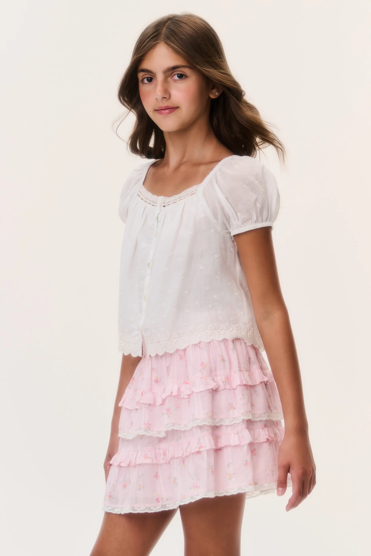 Tween Ditsy Floral Billie Skirt - Image 10