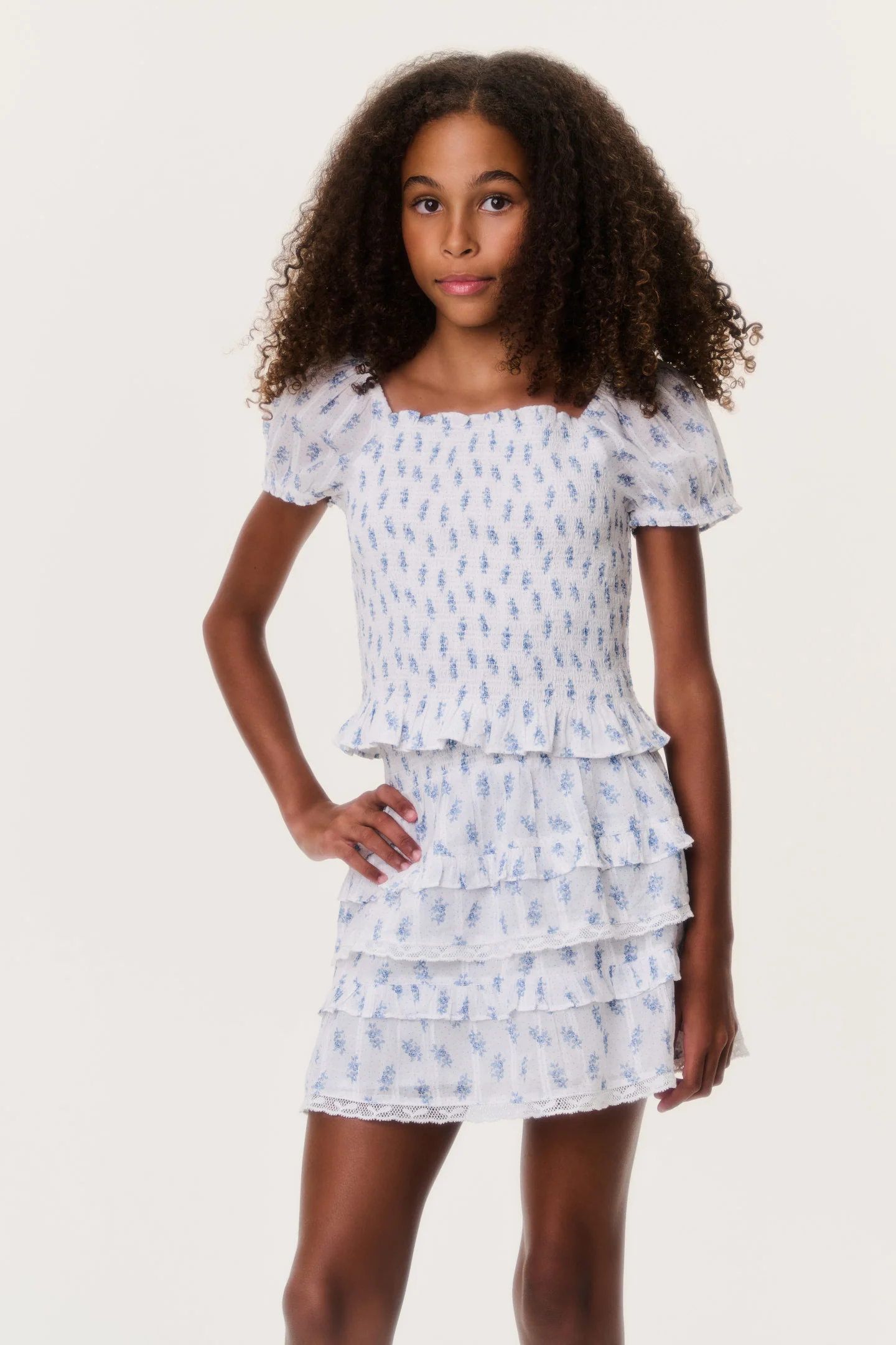 Tween Indigo Cloud Billie Skirt - Image 3