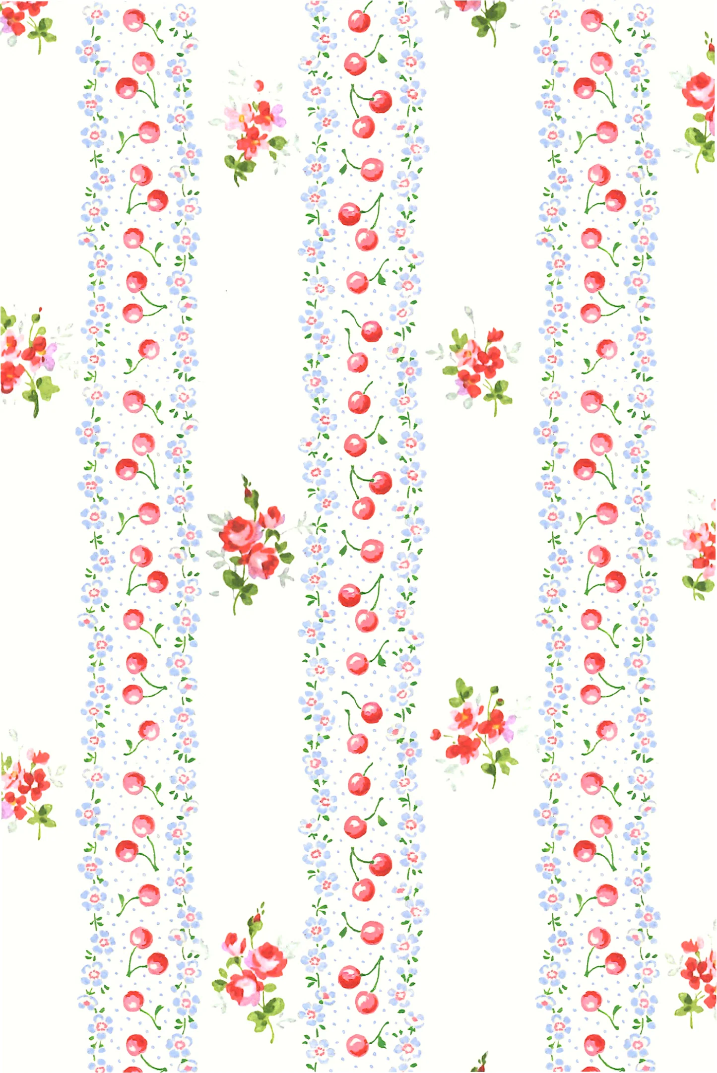Little Girls Cherry Stripe Caspia Top - Image 2