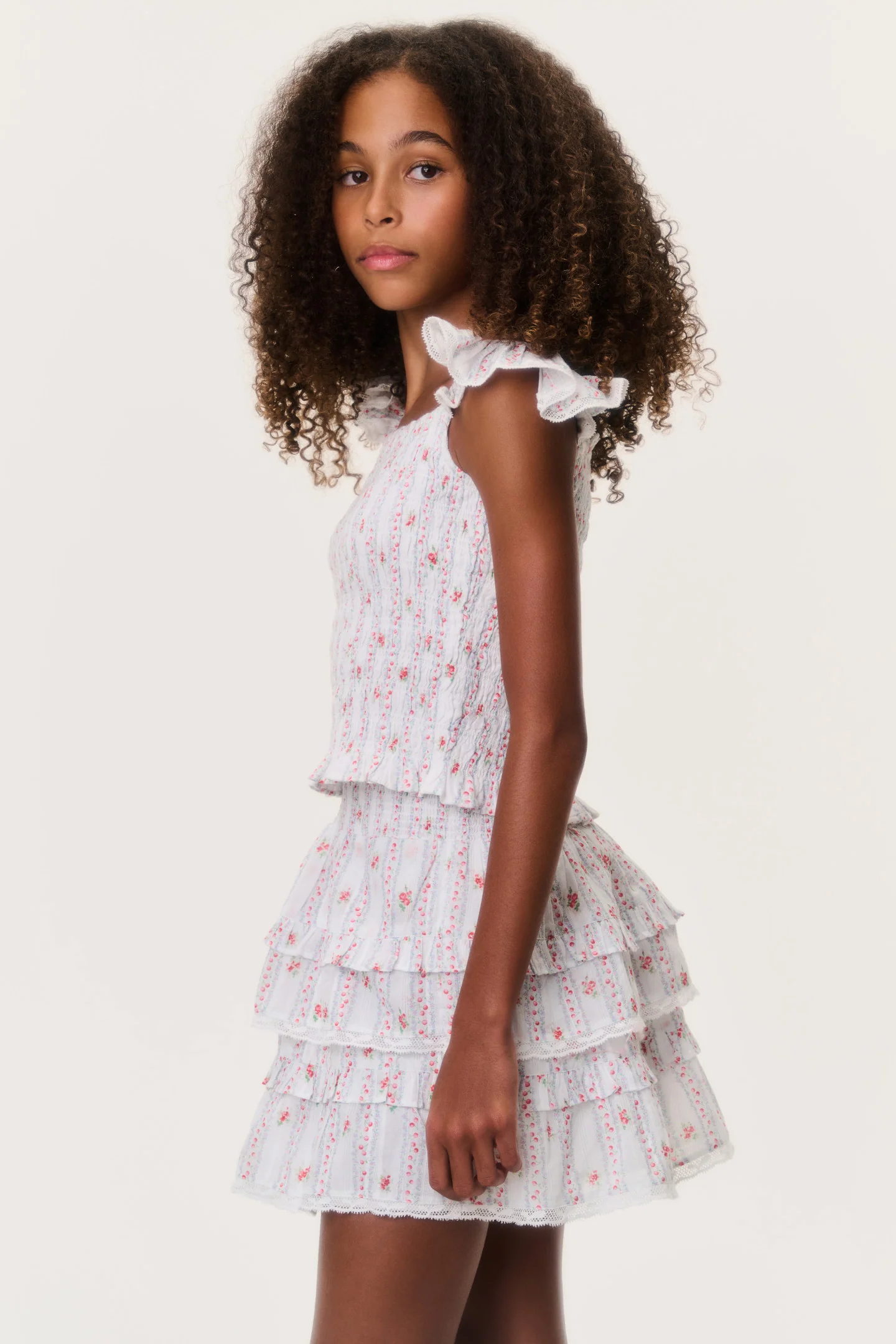 Tween Cherry Stripe Billie Skirt - Image 3