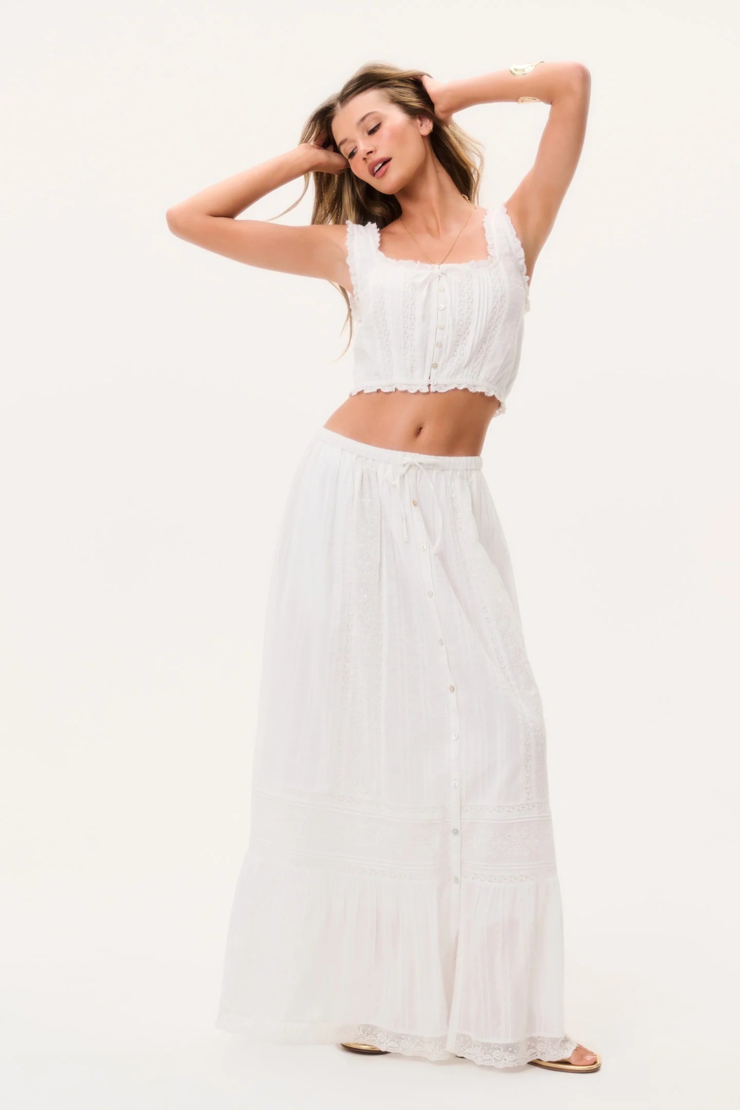 Brina Cotton Maxi Skirt - Image 2
