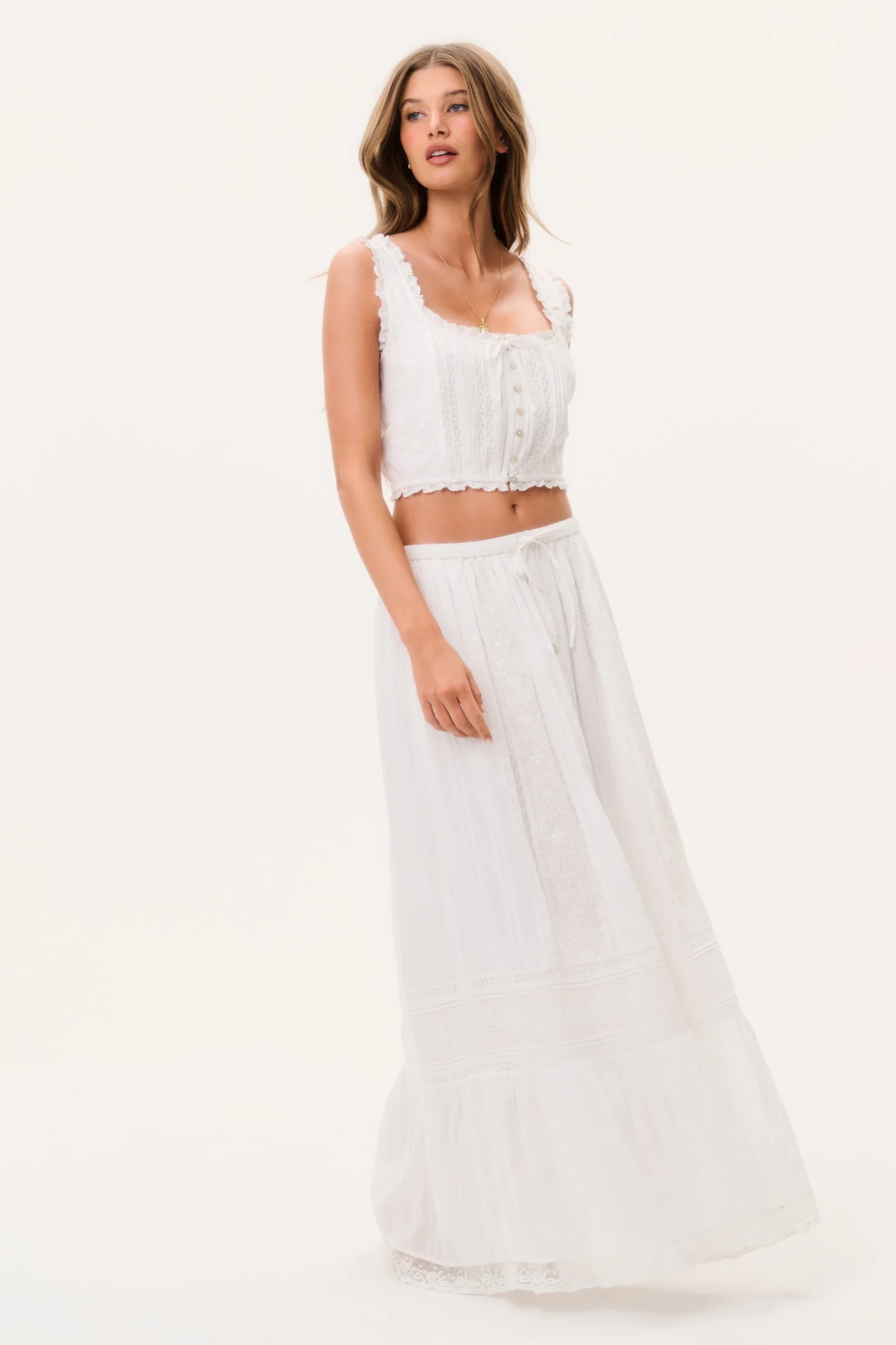 Brina Cotton Maxi Skirt - Image 3