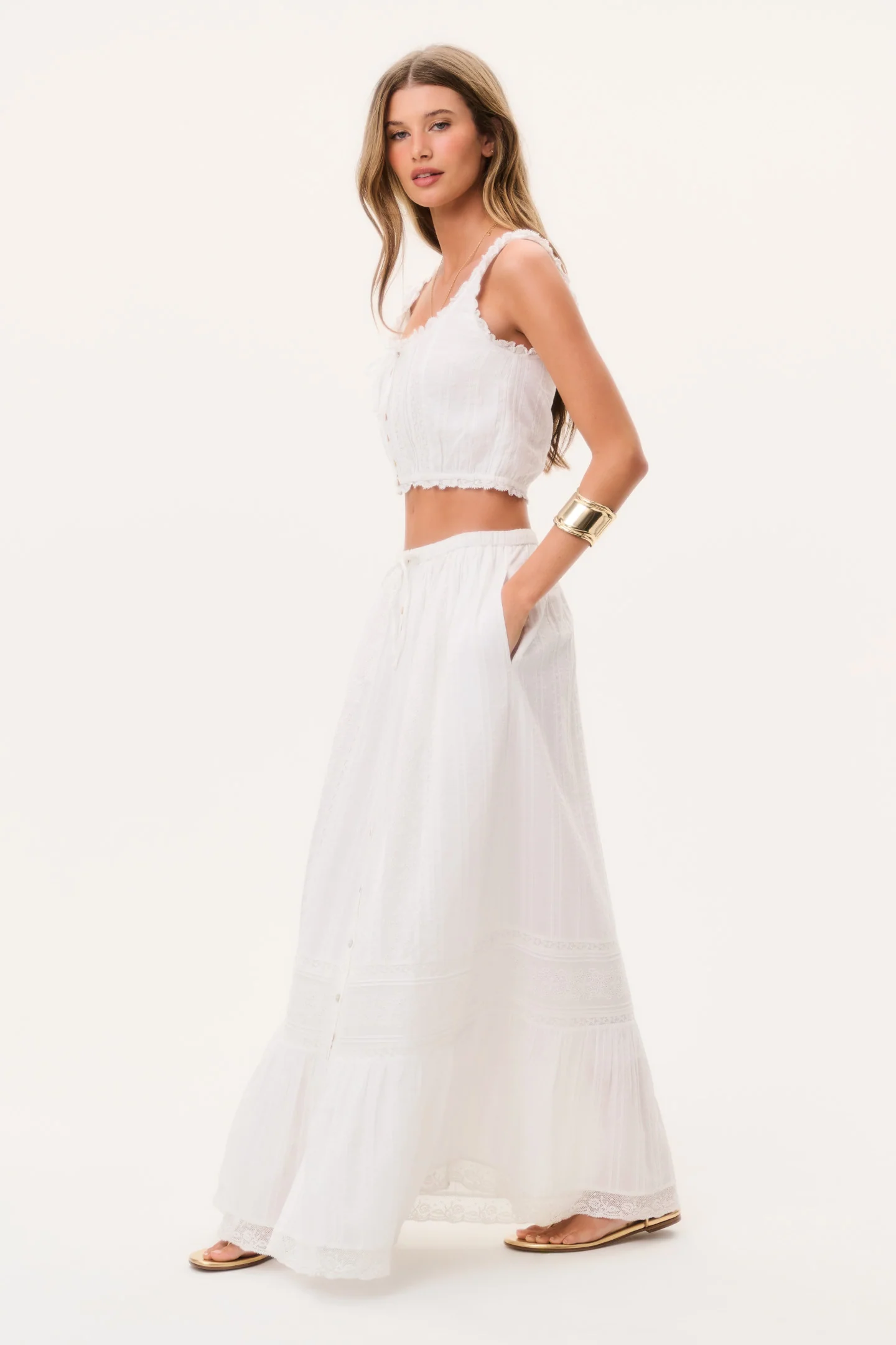 Brina Cotton Maxi Skirt - Image 4