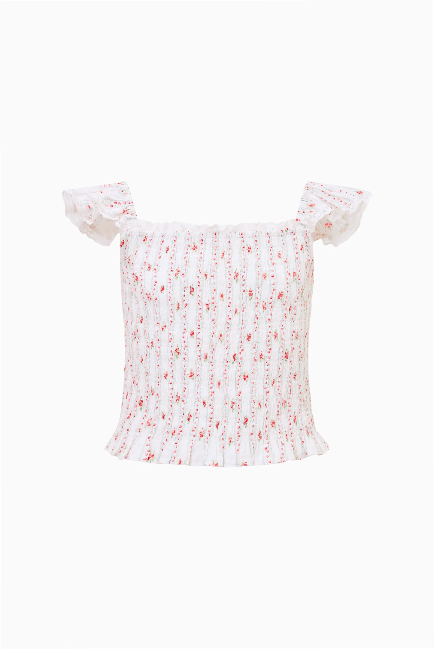 Tween Cherry Stripe Caspia Top - Image 6