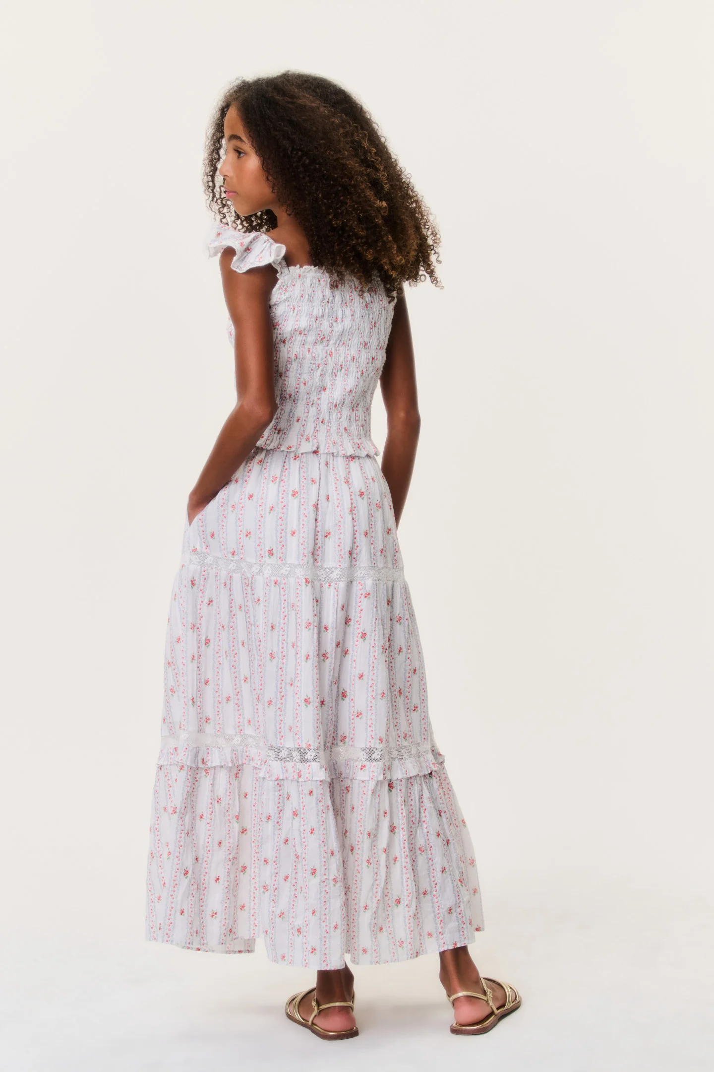 Tween Cherry Stripe Colina Skirt - Image 5