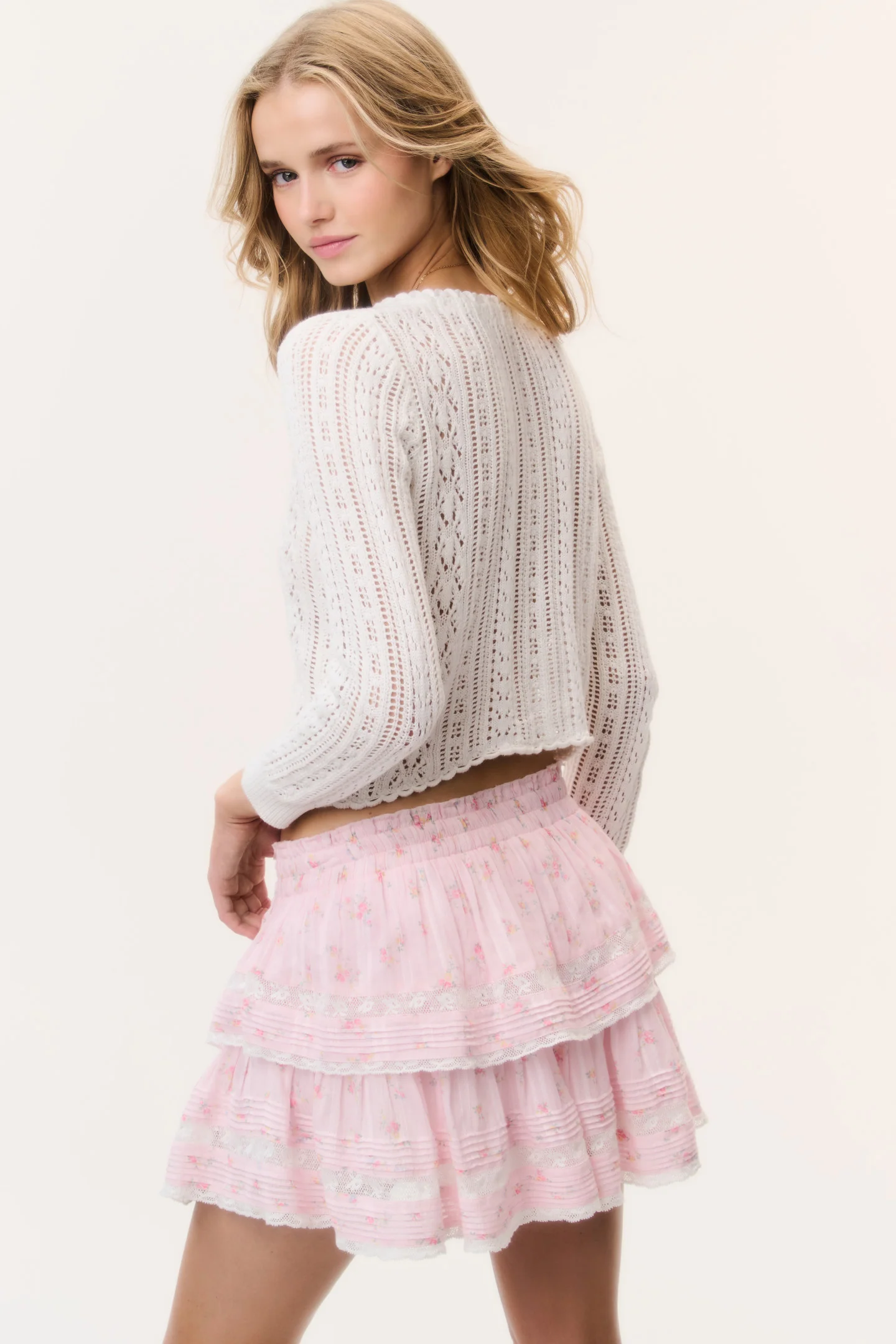 Danilara Cotton Crochet Cardigan - Image 5