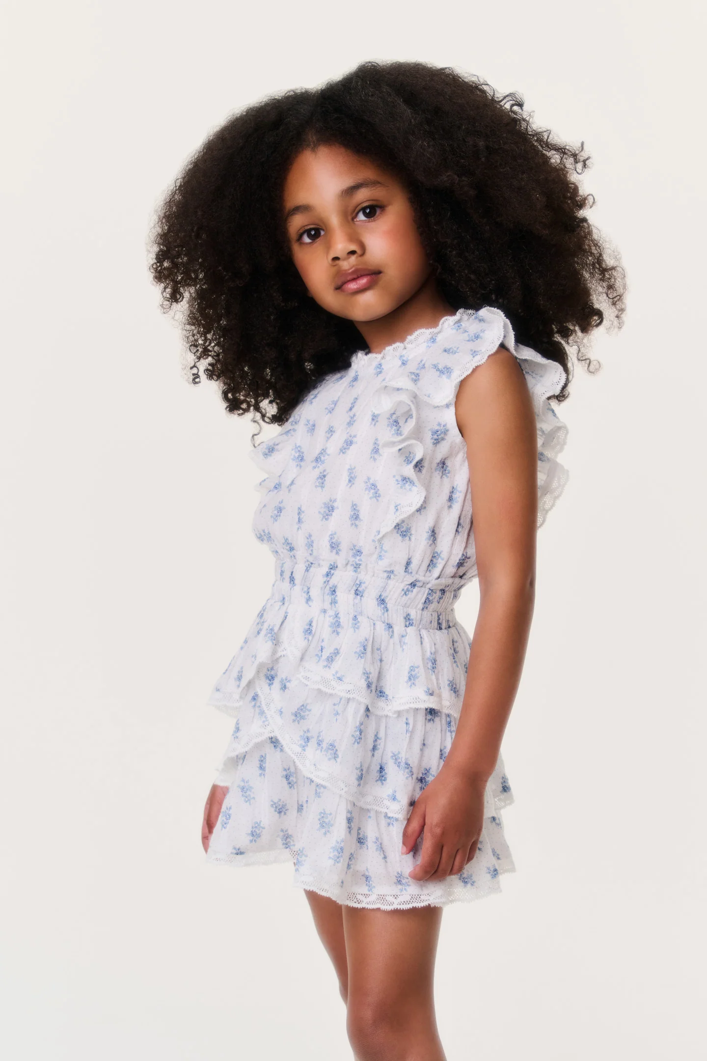 Little Girls Indigo Cloud Decker Dress - Image 2