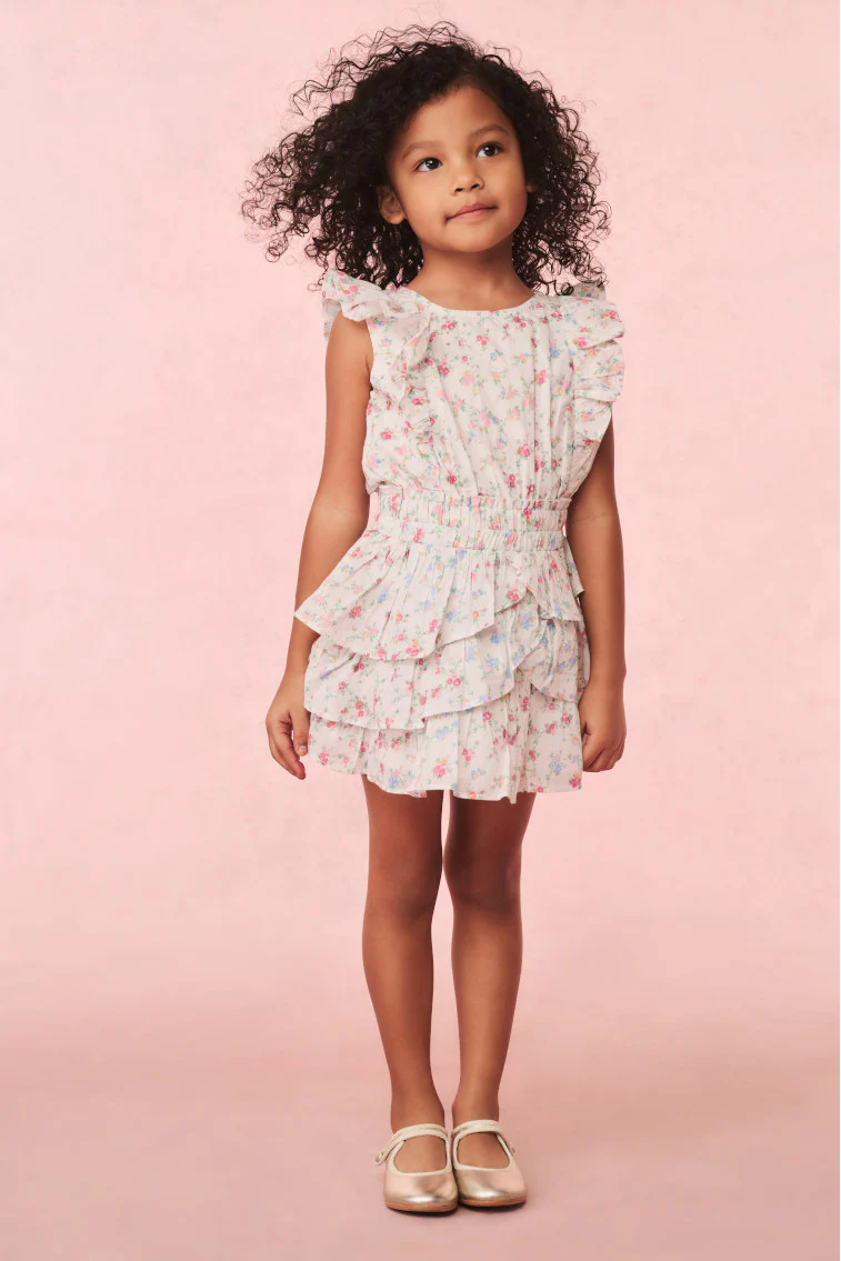 Girls Decker Cotton Floral Dress - Image 2