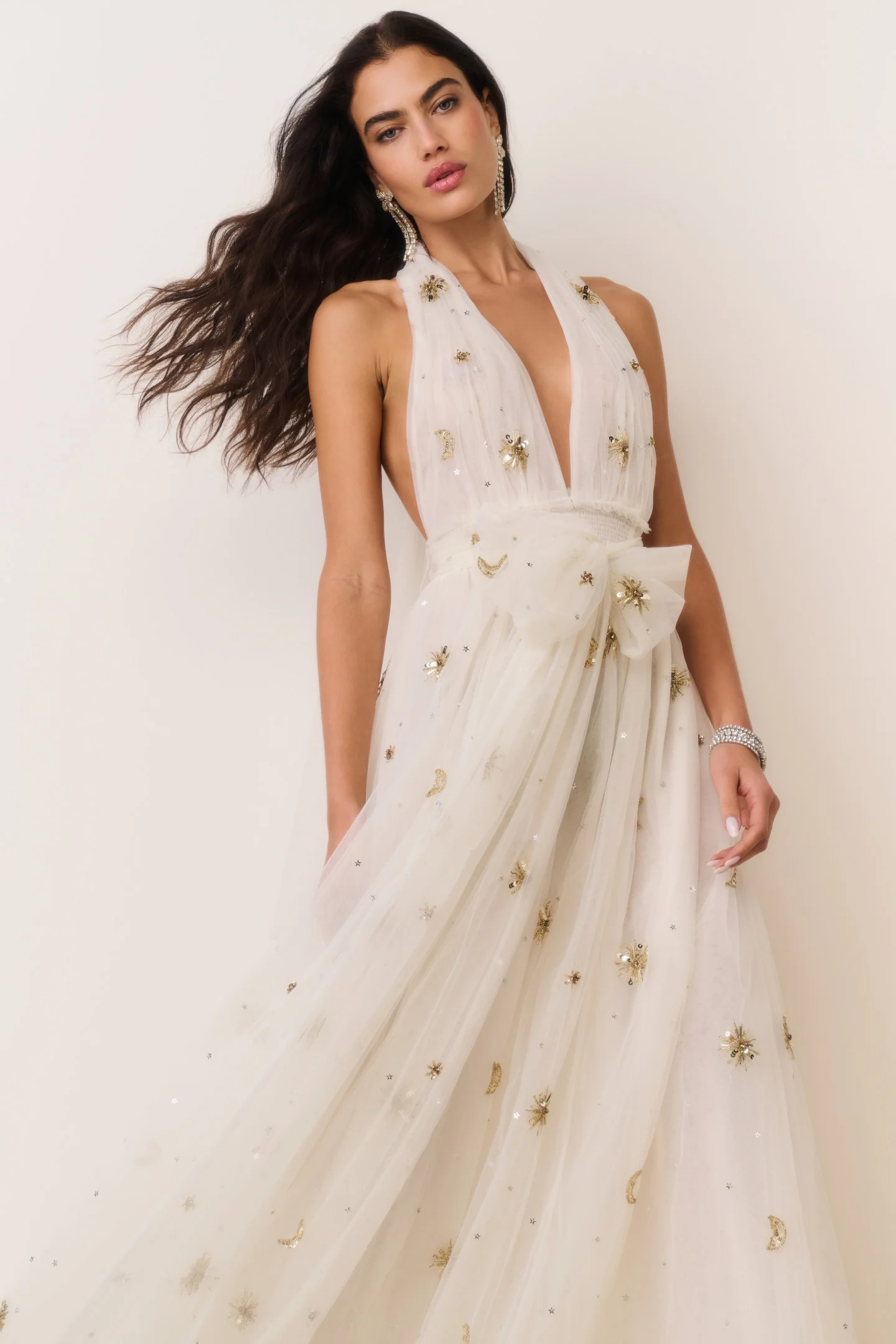 Eldora Celestial Embellished Tulle Gown - Image 2