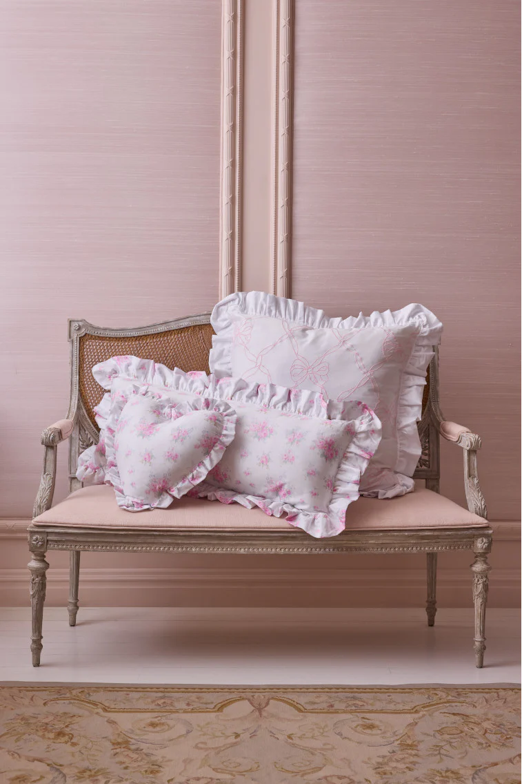 Embroidered Ruffle Euro Pillow - Image 4