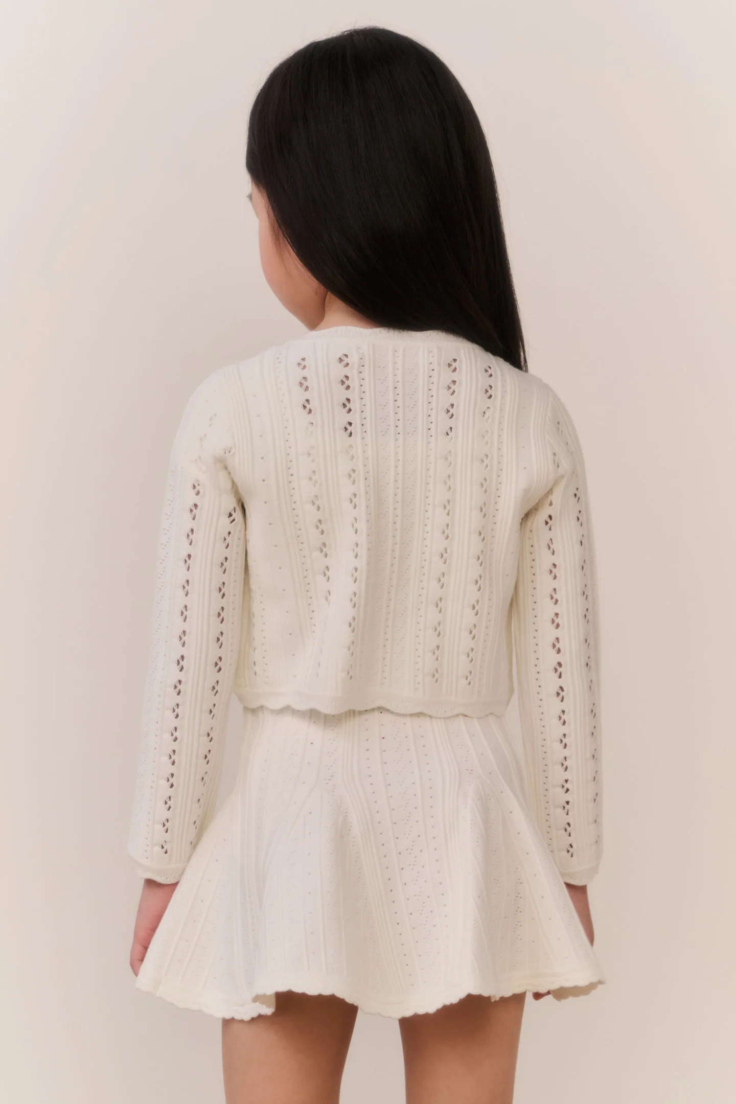 Little Girls Emlynn Pointelle Cardigan - Image 10