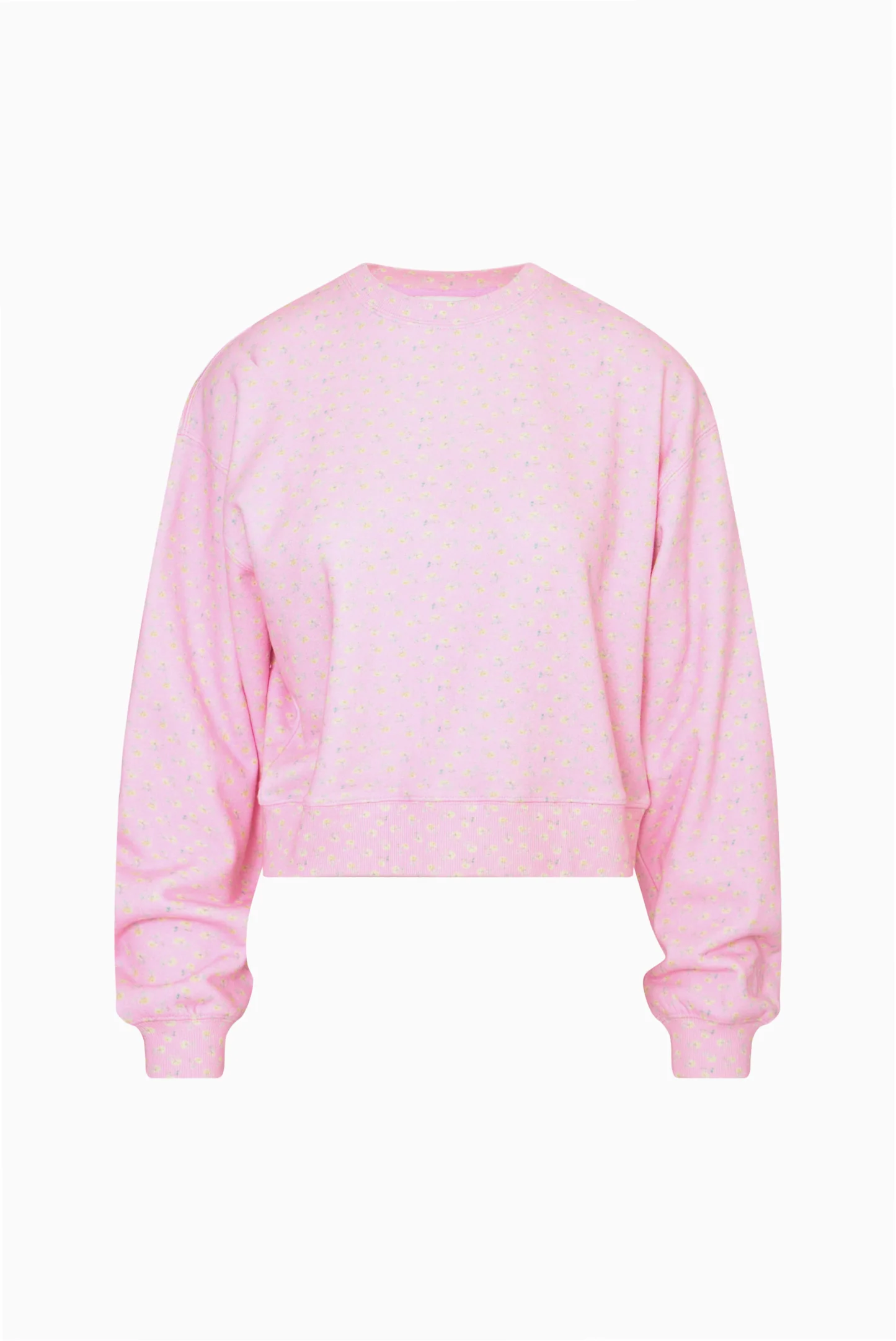 Emparo Cropped Ditsy Floral Pullover - Image 10