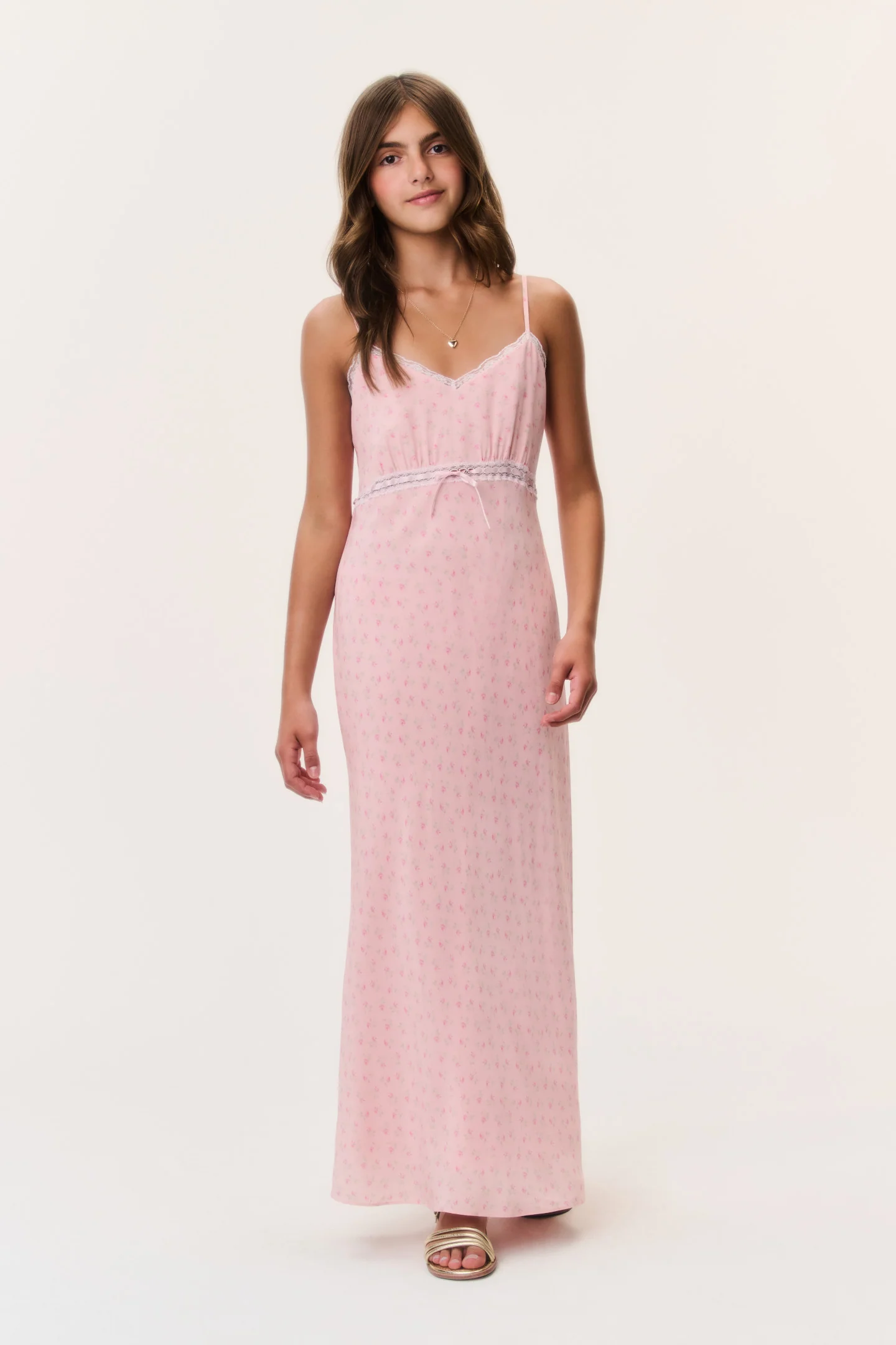 Tween Floral Crepe Esmaril Dress - Image 2