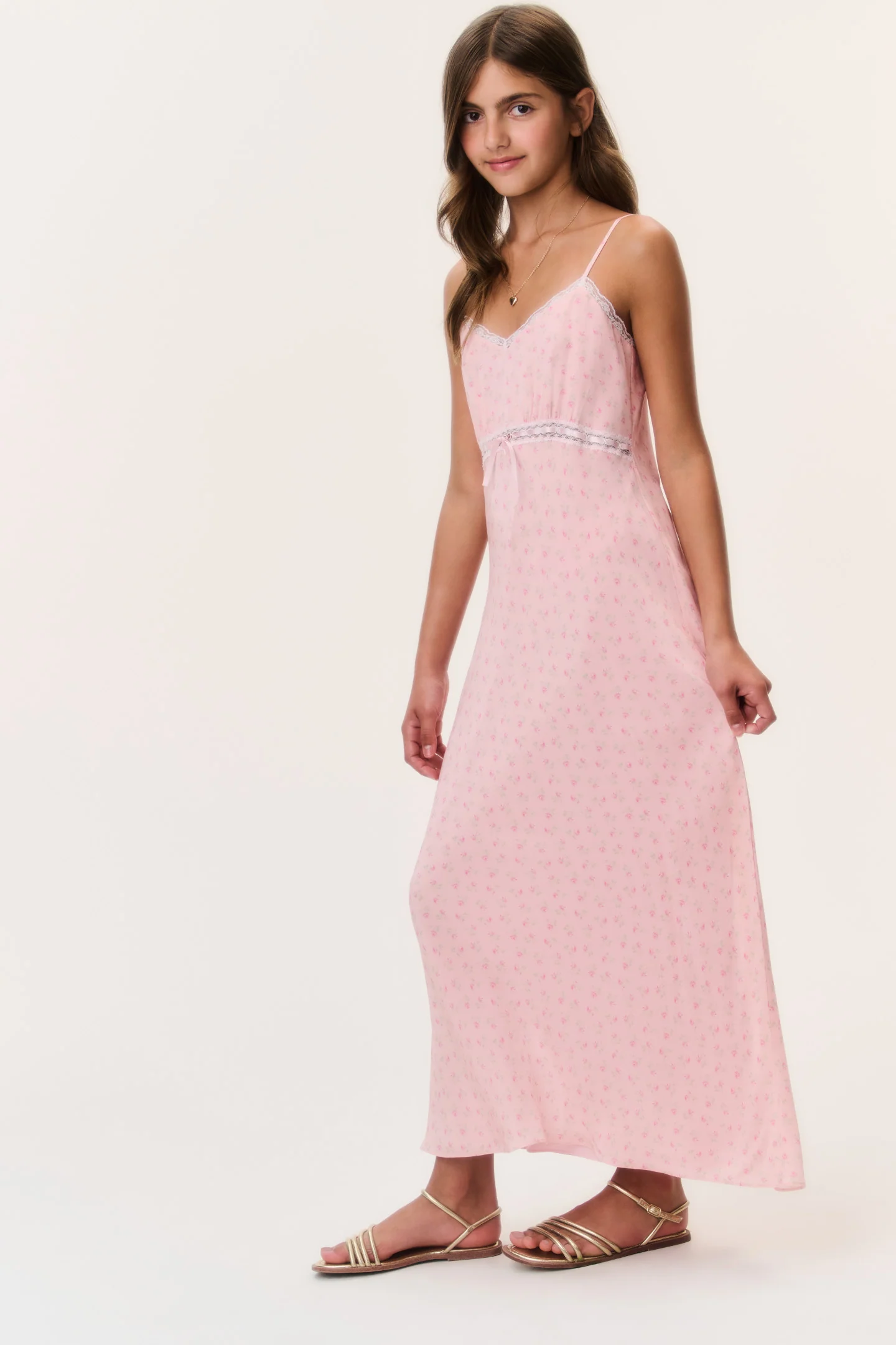 Tween Floral Crepe Esmaril Dress - Image 3