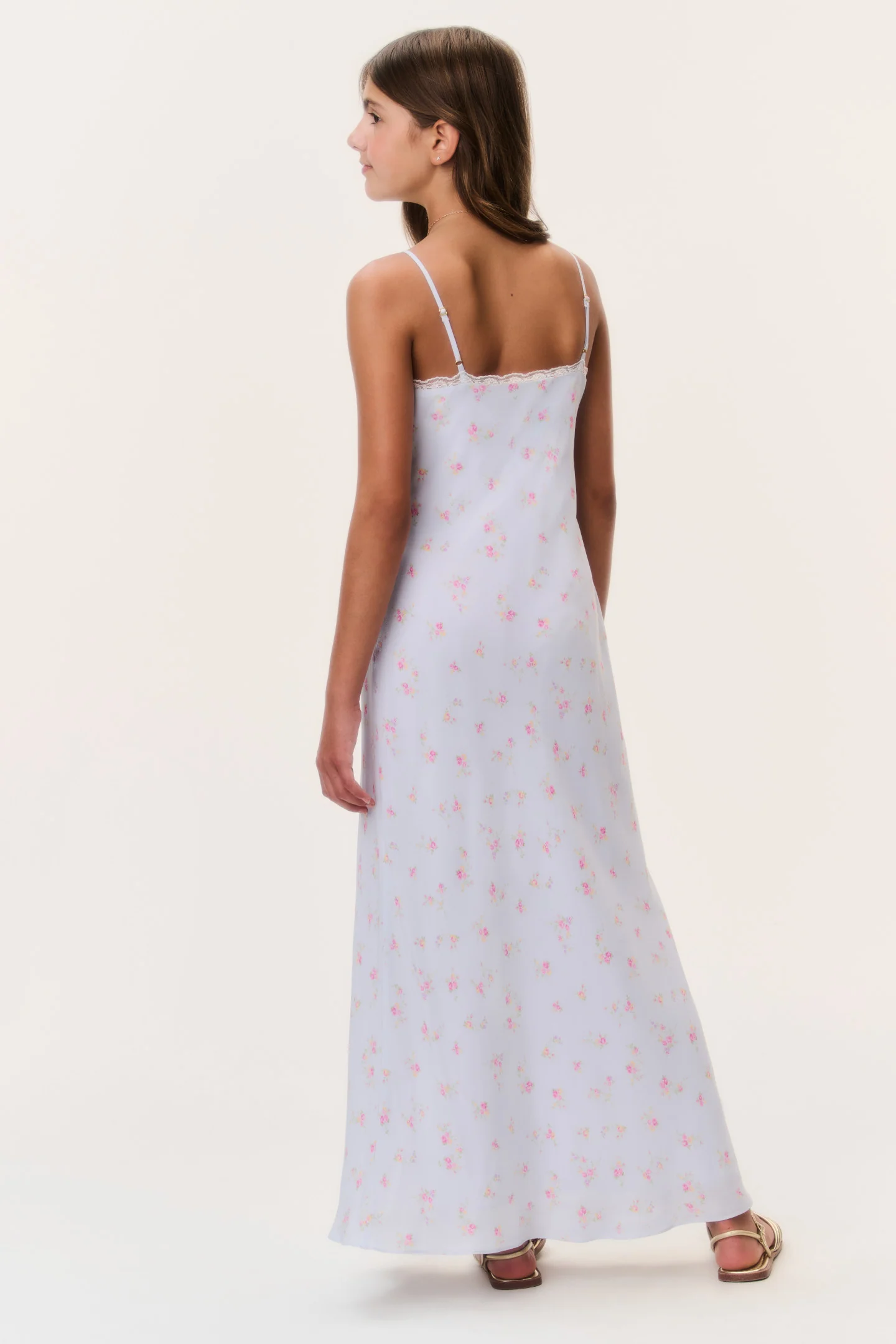 Tween Floral Crepe Esmaril Dress - Image 9