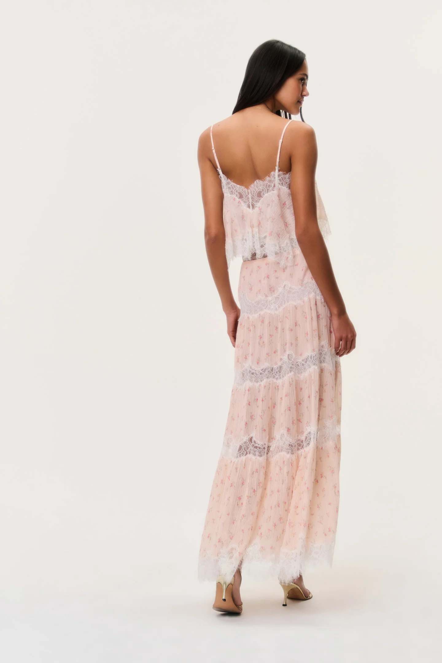 Everhart Cotton-Silk Lace Maxi Skirt - Image 4