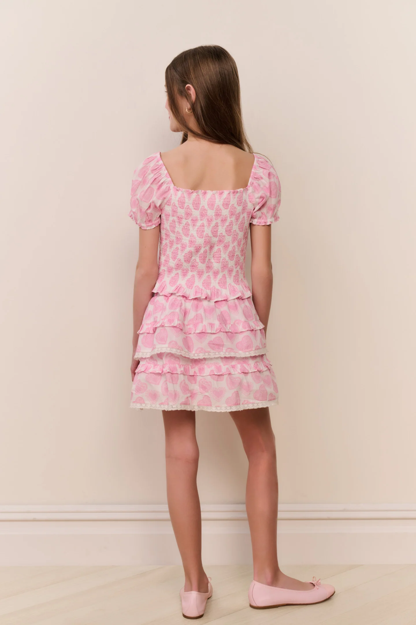 Tween Billie Heart Print Skirt - Image 5