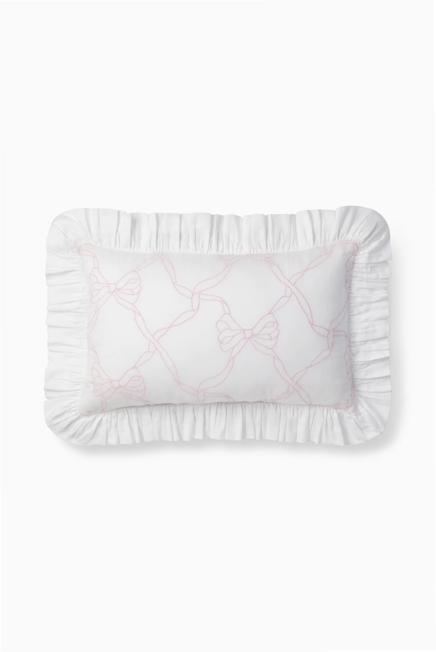 Garden Bow Ruffle Throw Pillow - Image 5