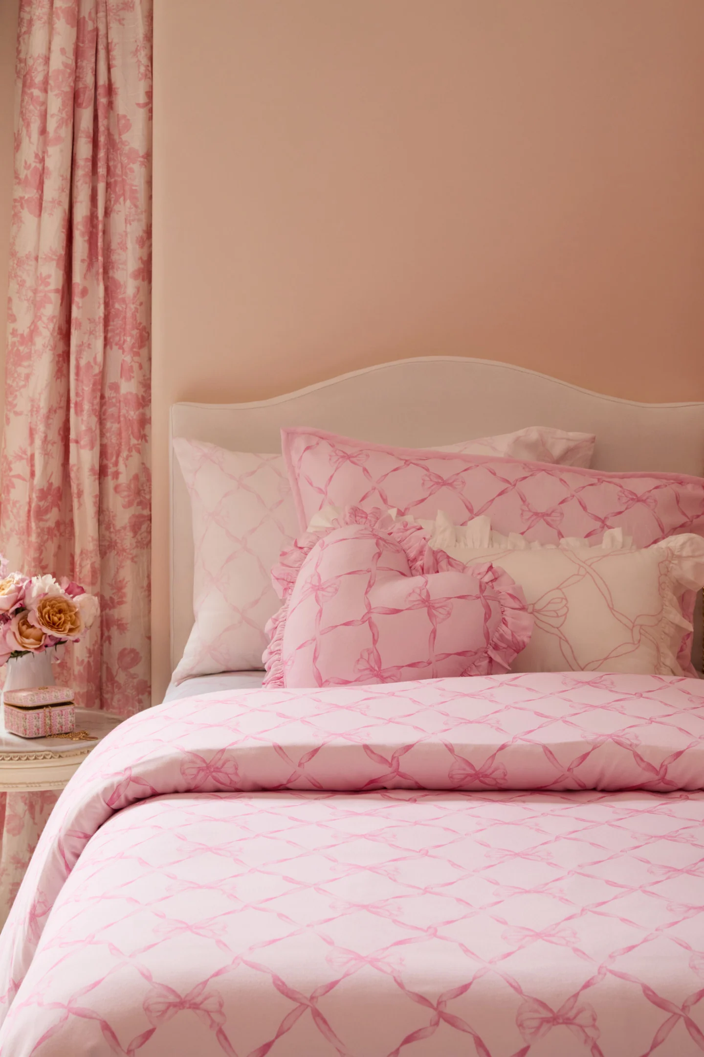 Garden Bow Ruffle Throw Pillow - Image 7
