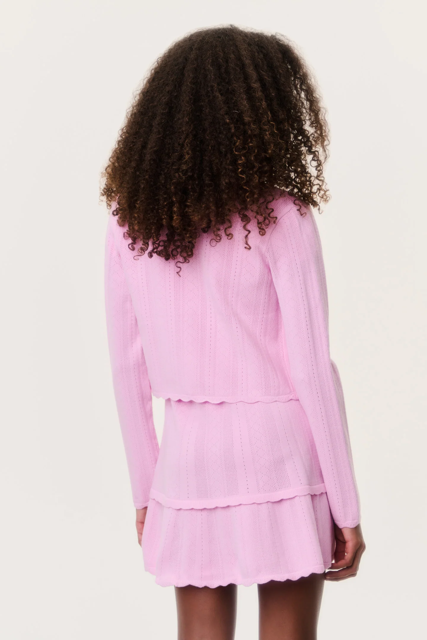 Tween Stretch Pointelle Gemna Cardigan - Image 4