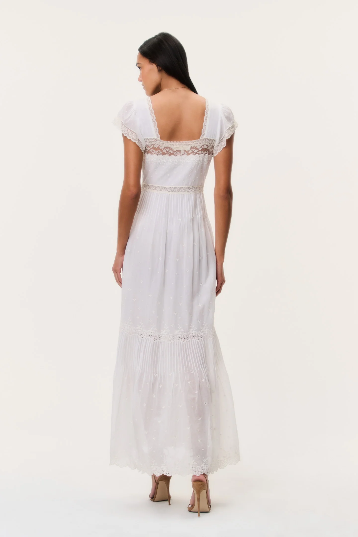 Georgine Cotton Lace Maxi Dress - Image 6