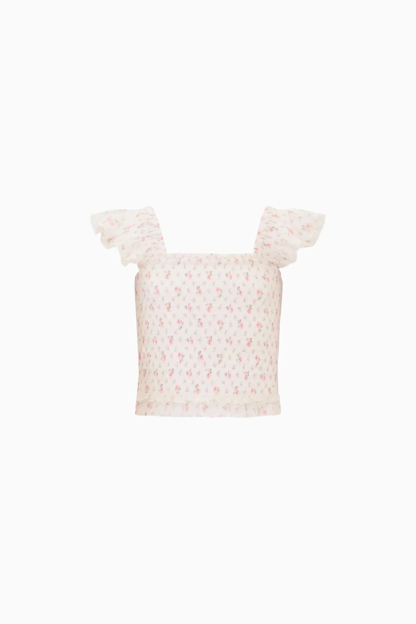Little Girls Jeanna Floral Cotton Top - Image 11