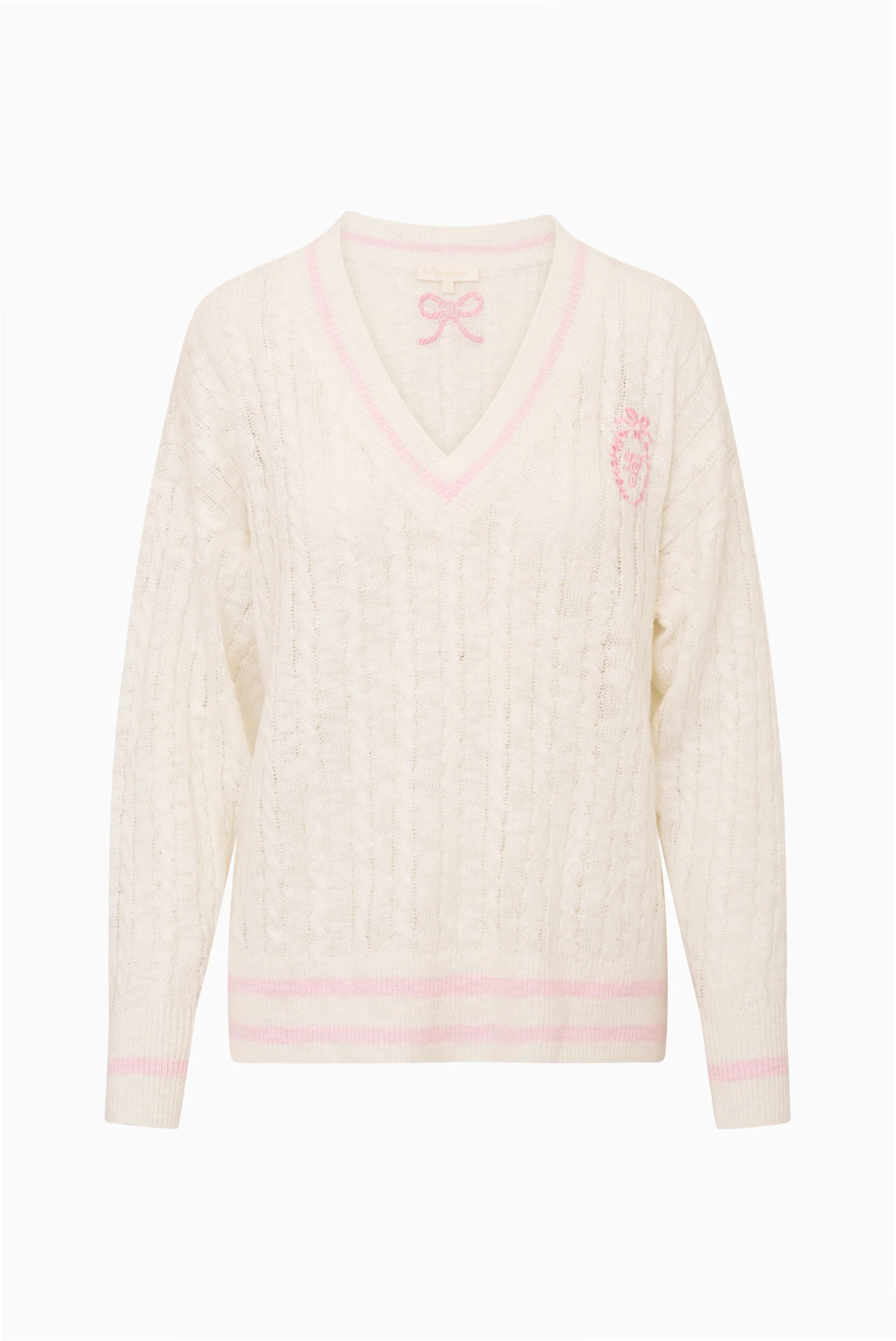Jessanna Cable Knit Tennis Pullover - Image 5