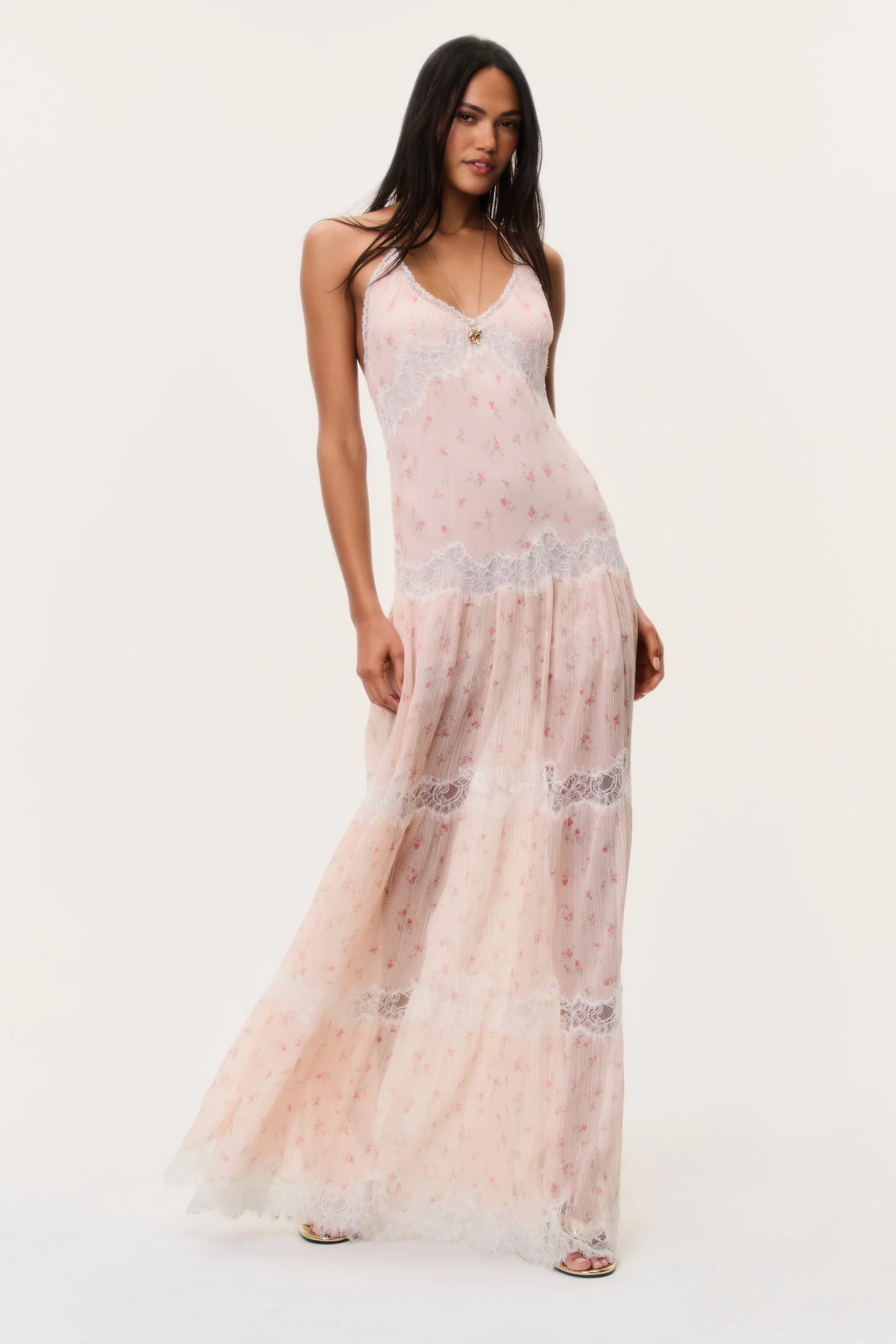 Kieva Floral Cotton-Silk Maxi Dress - Image 4