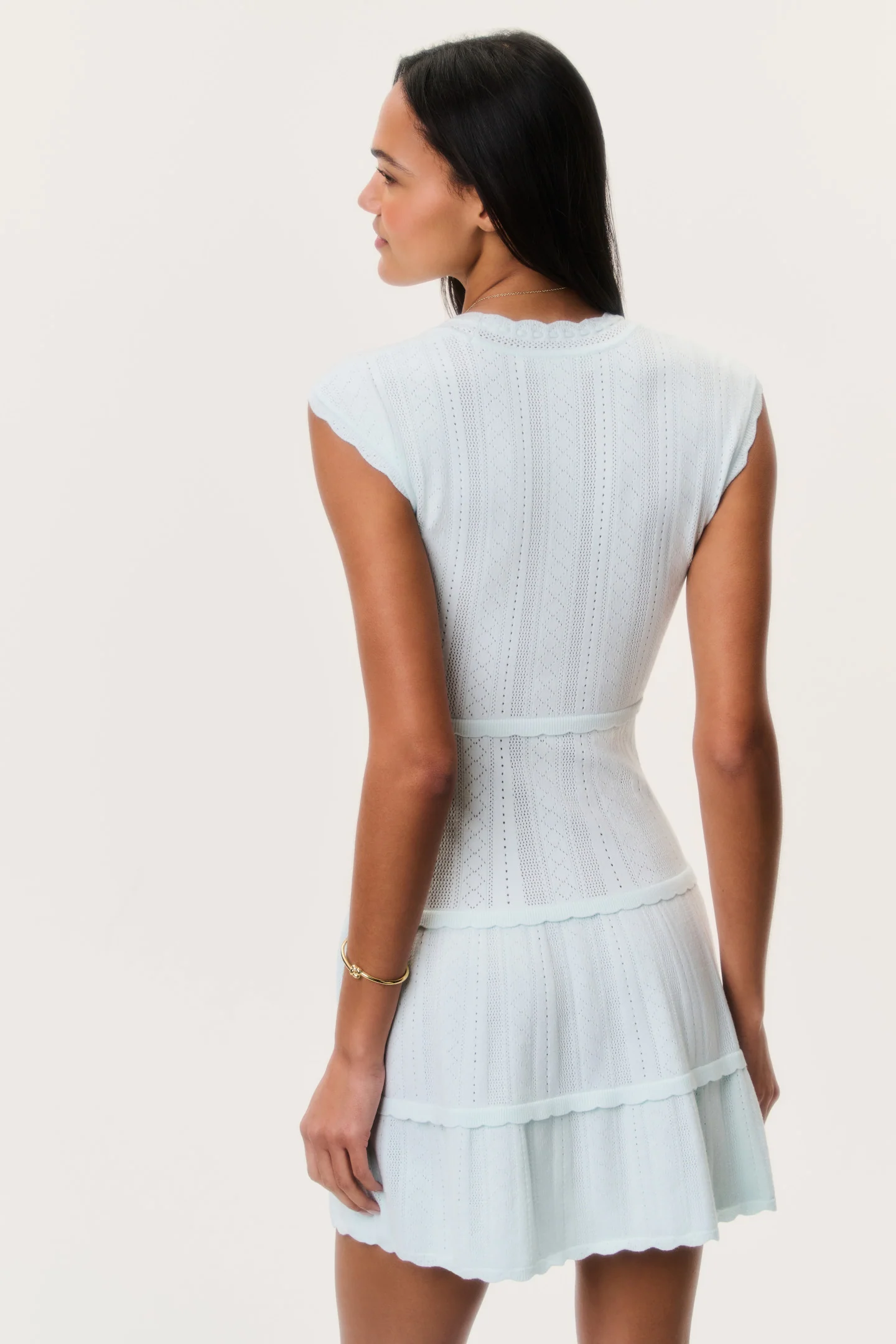 Laighton Stretch Pointelle Mini Dress - Image 9