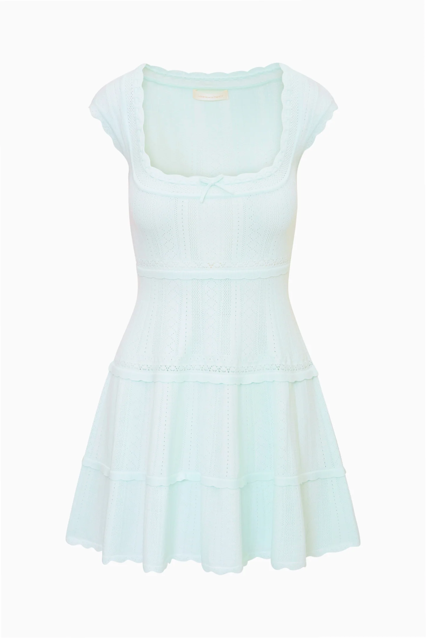 Laighton Stretch Pointelle Mini Dress - Image 10