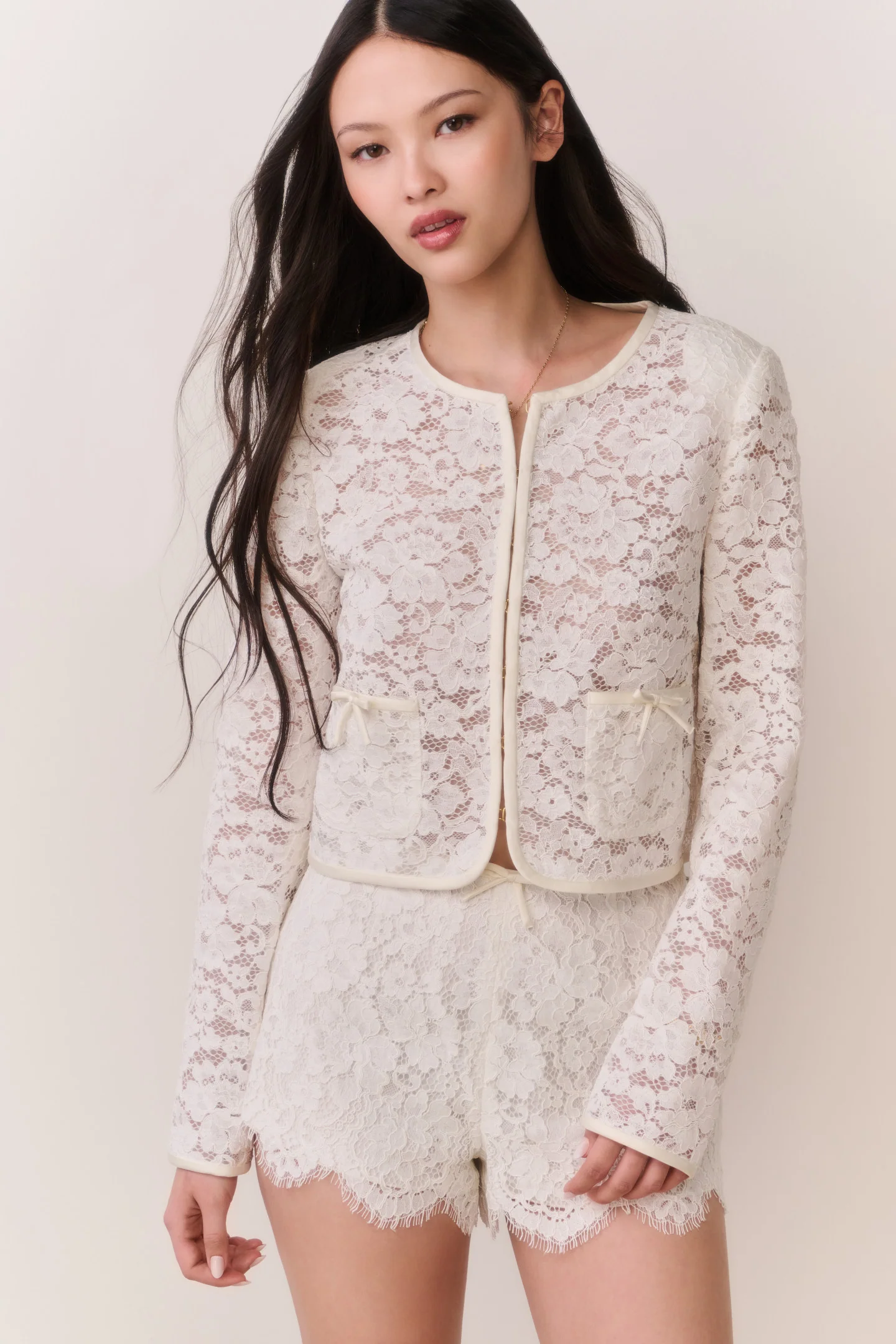 Lavendine Lace Mini Shorts - Image 2