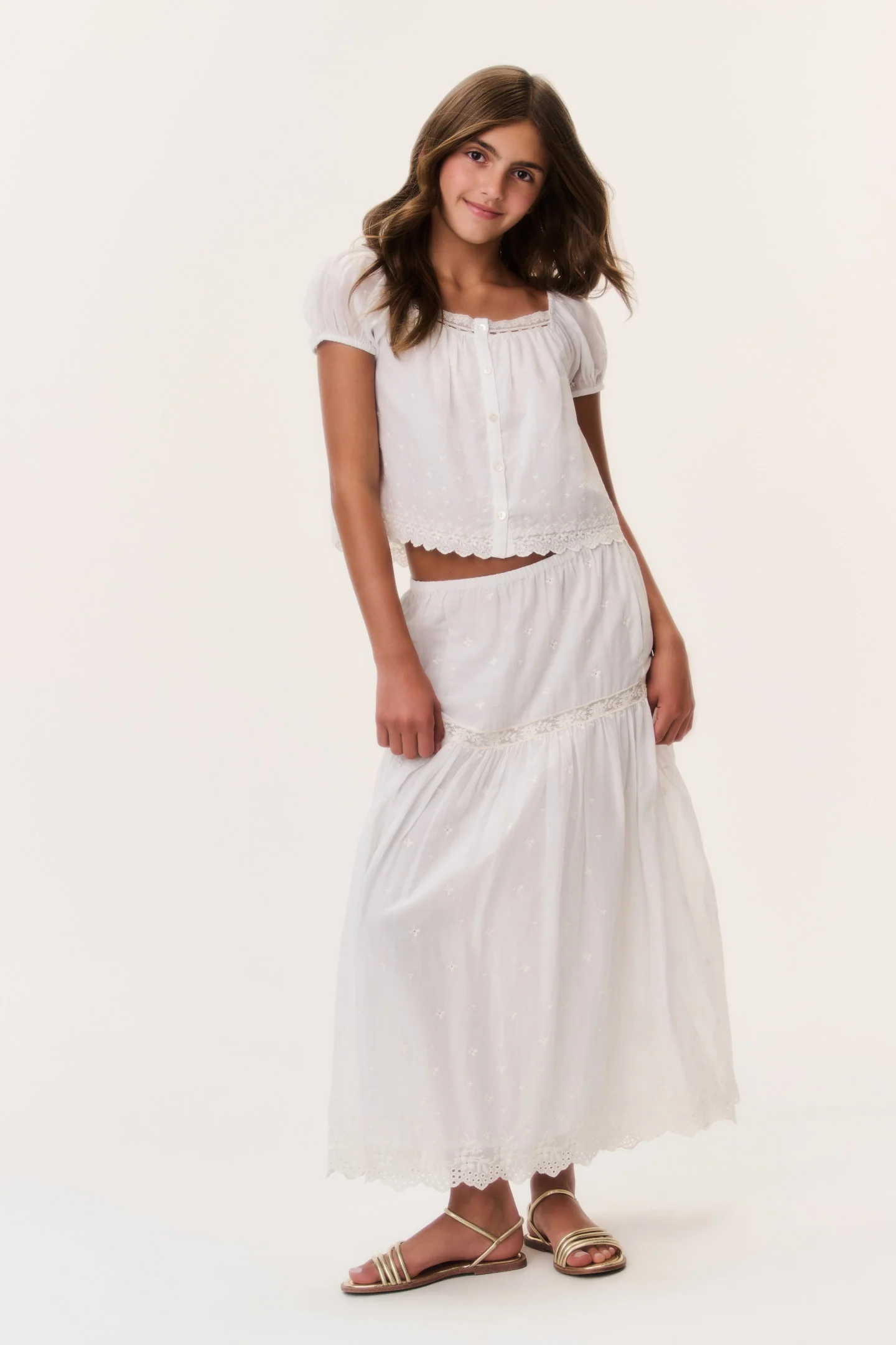 Tween Cotton Lace Leonna Top - Image 2
