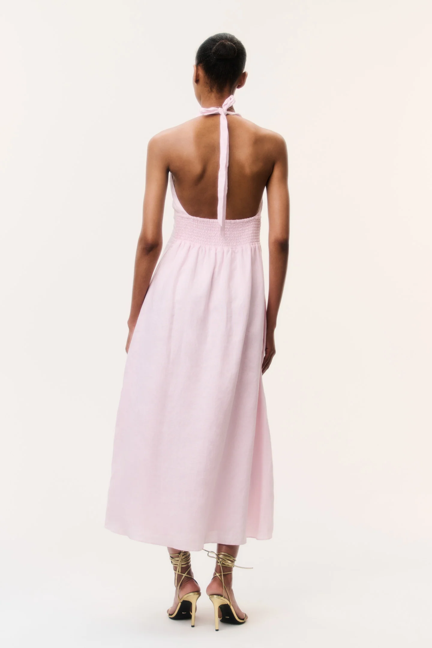 Lovis Linen Halter Maxi Dress - Image 9
