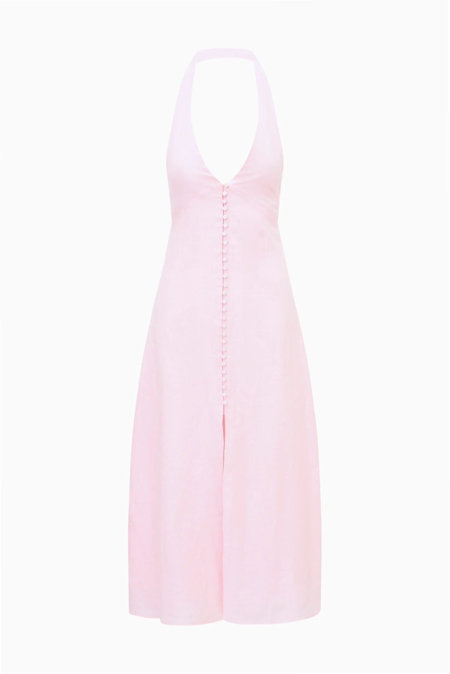 Lovis Linen Halter Maxi Dress - Image 10