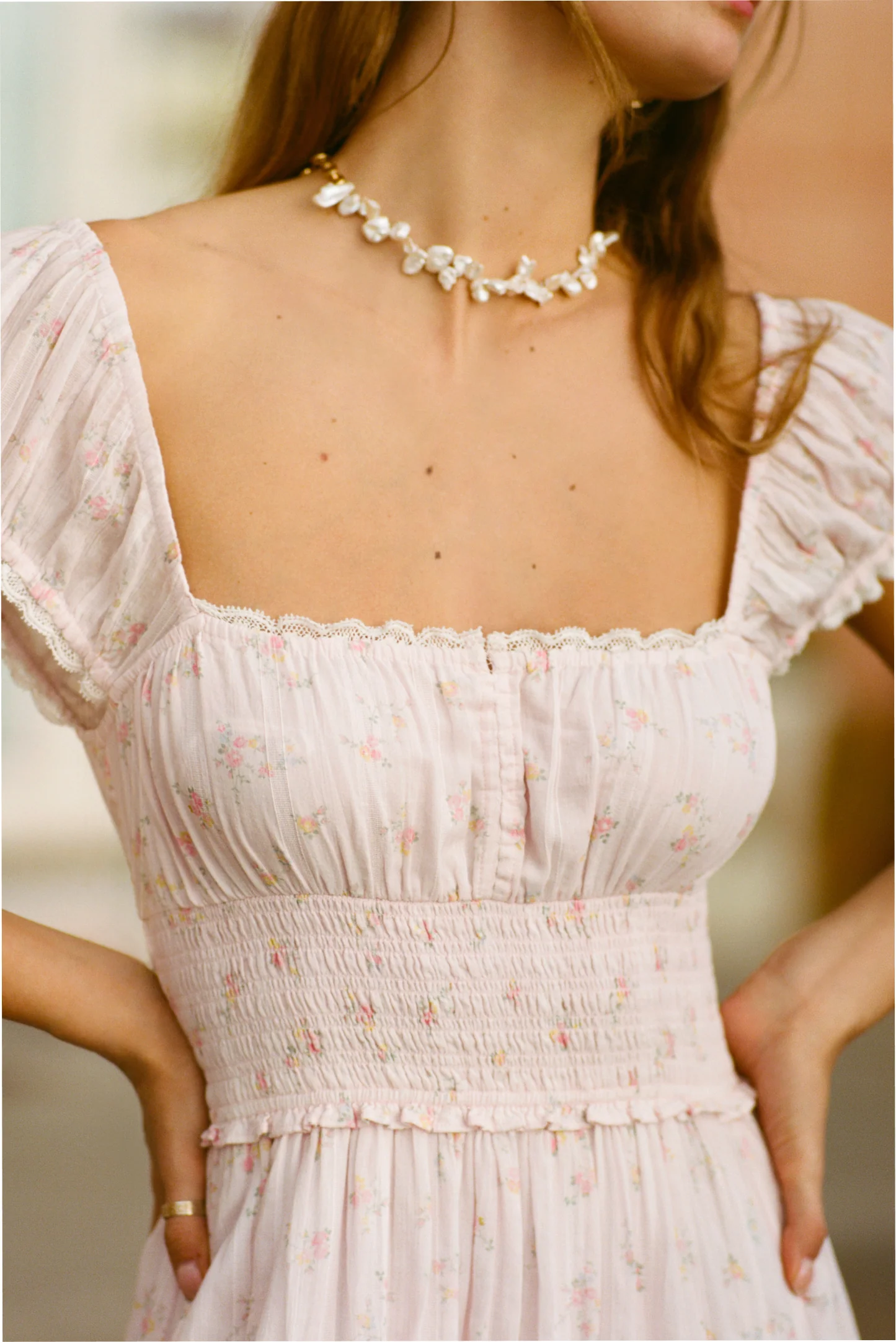Lyssara Floral Cotton Maxi Dress - Image 3