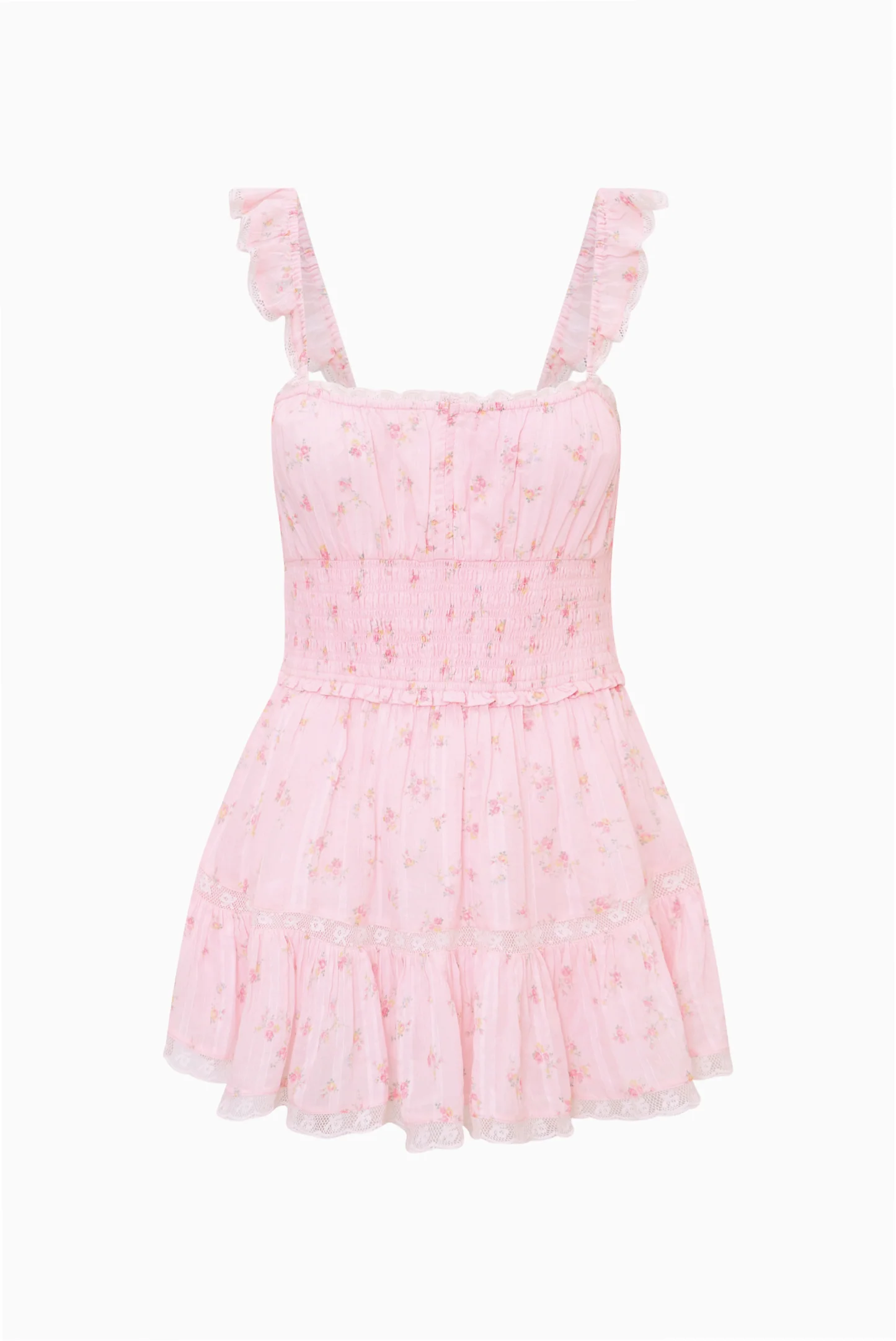 Maralina Floral Cotton Mini Dress - Image 6