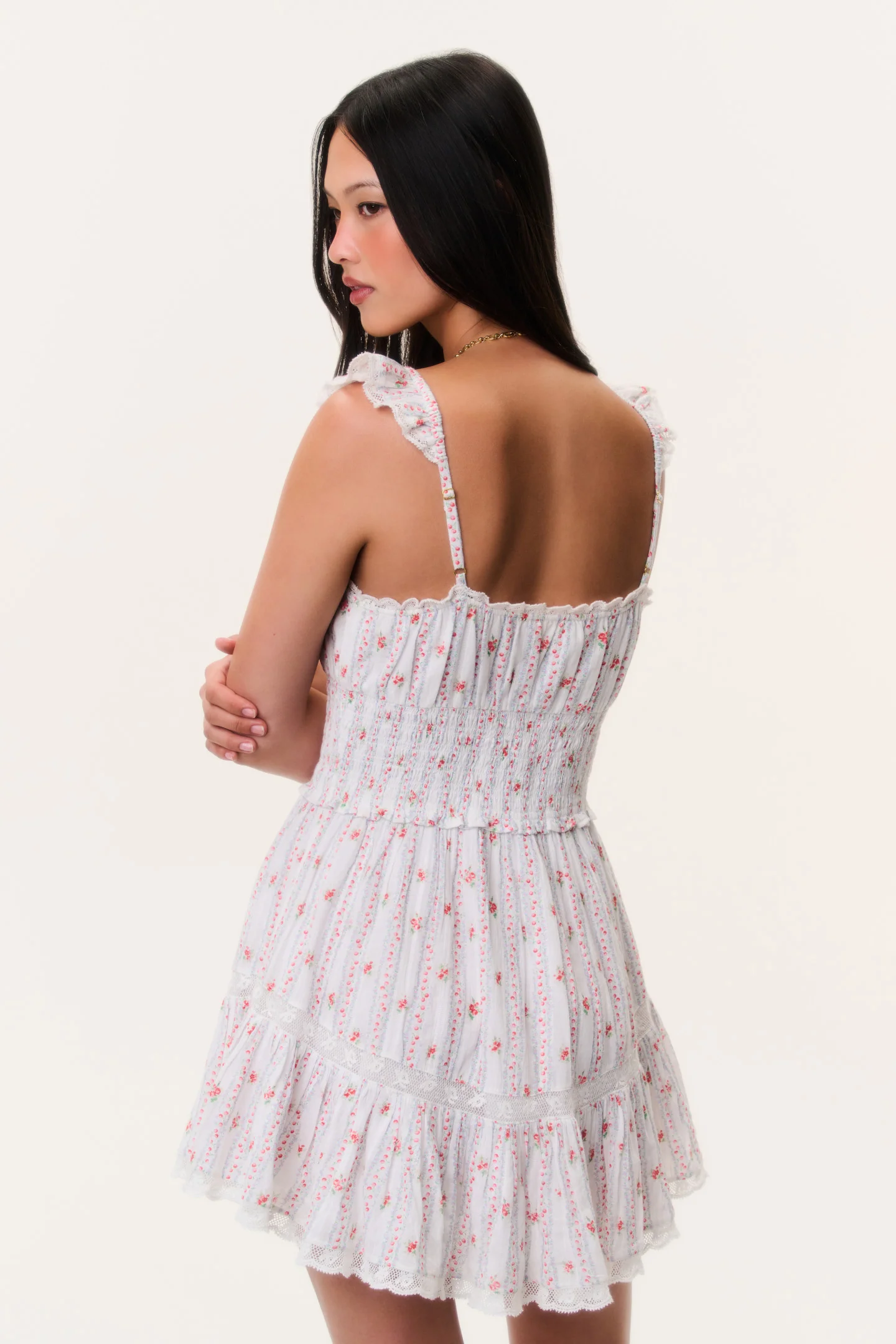 Maralina Cherry Stripe Mini Dress - Image 5