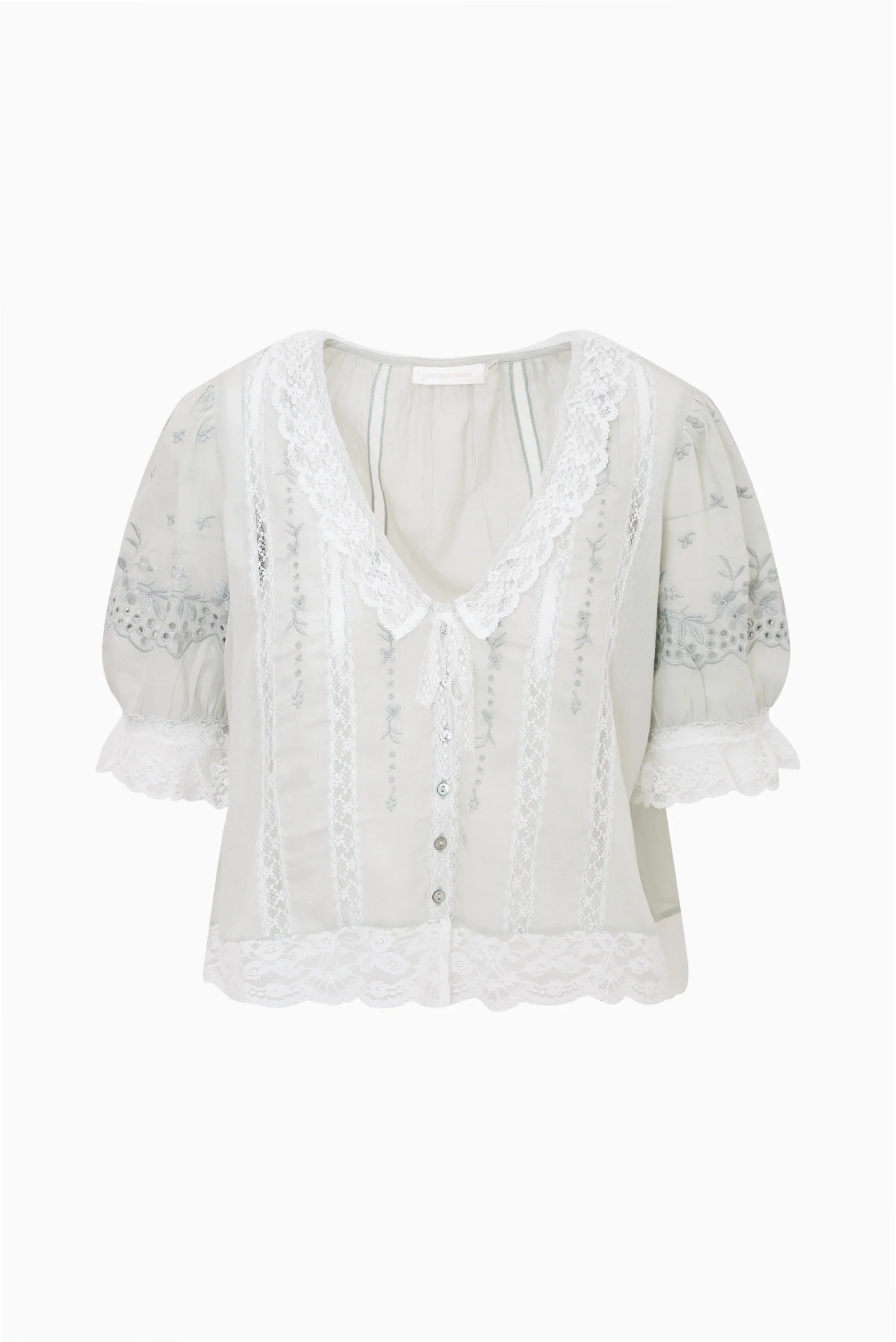Maurelle Cotton Lace Blouse - Image 10
