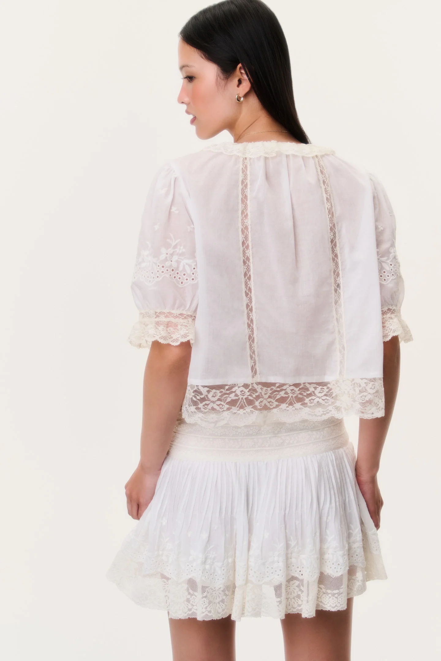 Maurelle Cotton Lace Blouse - Image 3