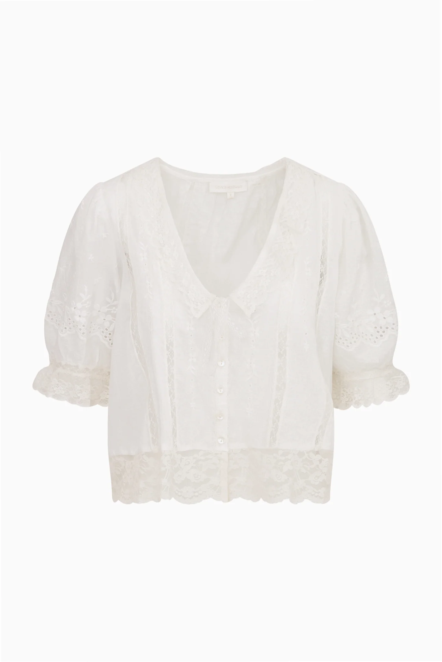 Maurelle Cotton Lace Blouse - Image 4