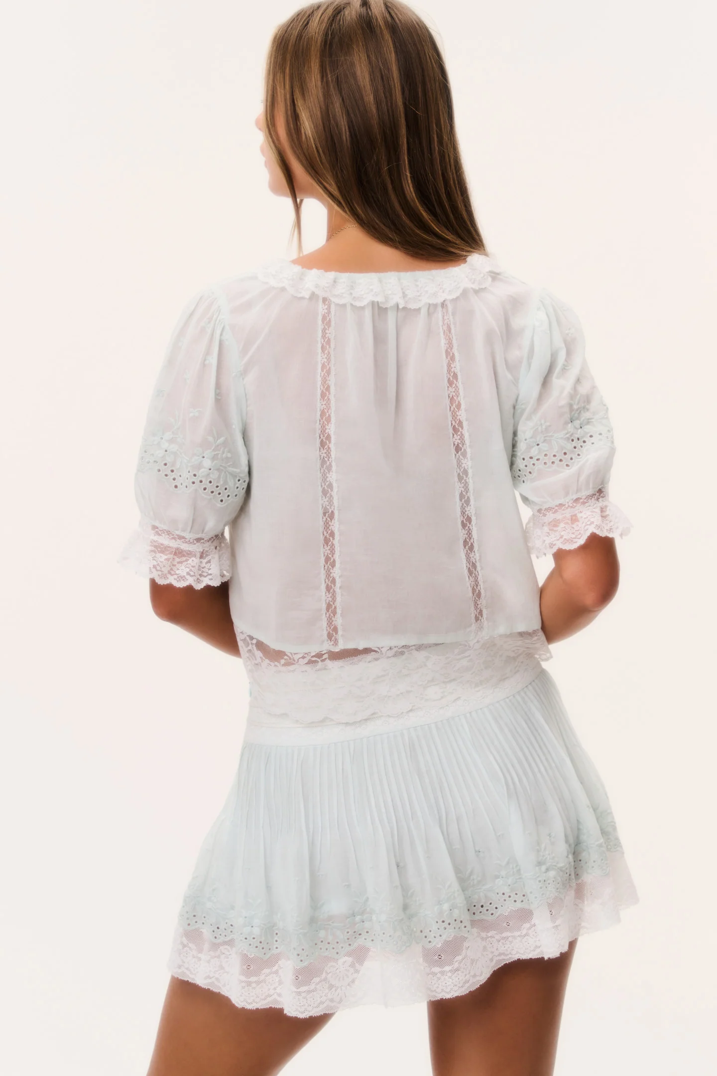 Maurelle Cotton Lace Blouse - Image 9