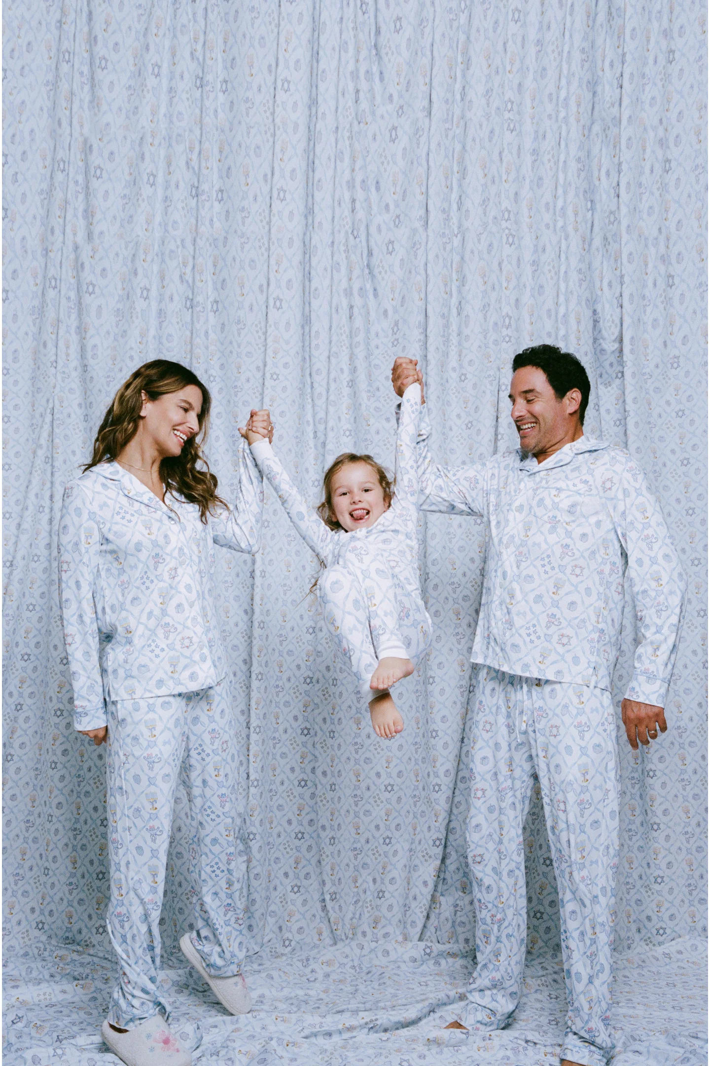 LoveShackFancy x Roller Rabbit Mens Starry Nights Lattice Long Sleeve Pajamas - Image 5